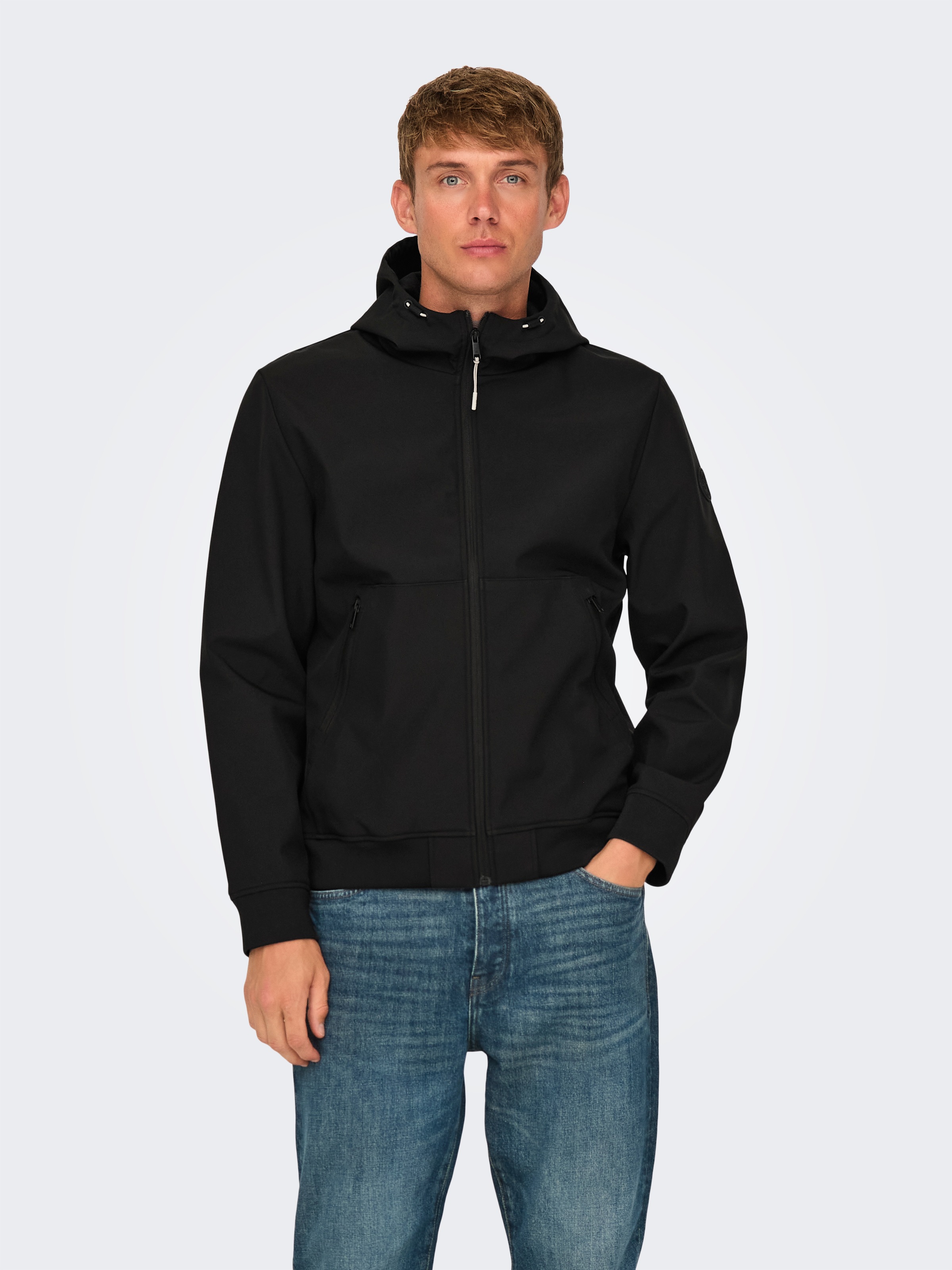 ONLY & SONS Softshelljacke »ONSBOWIE SOFTSHELL BOMBER NOOS«, mit Kapuze
