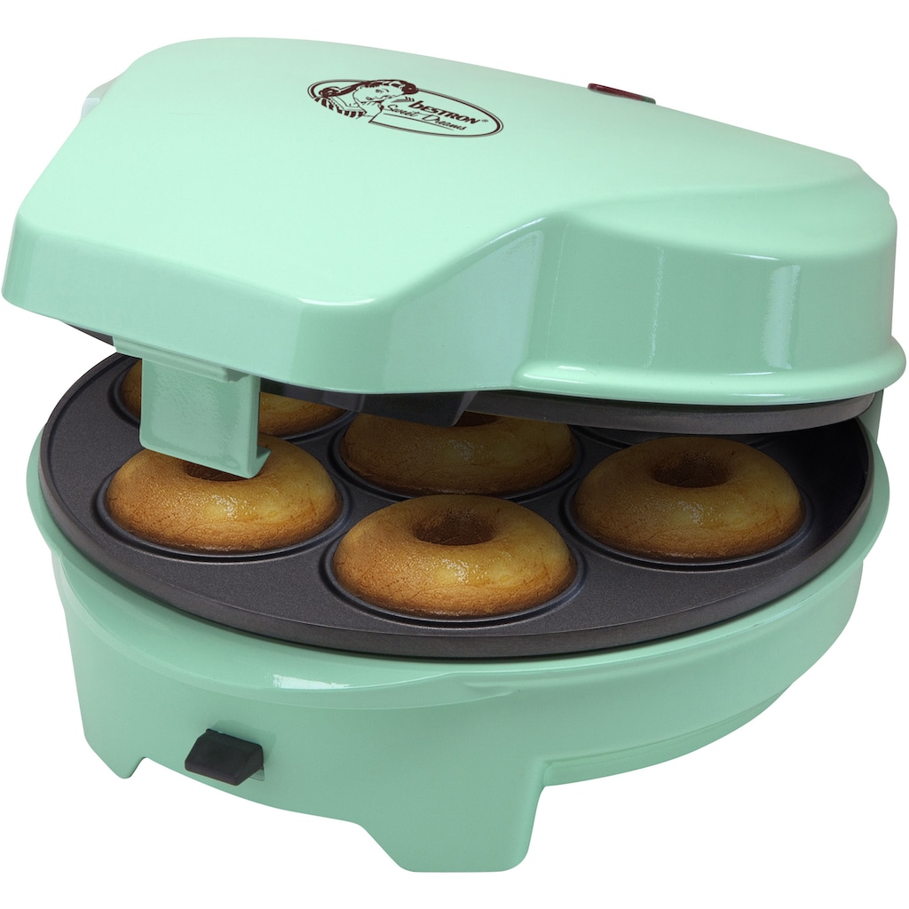 bestron Muffin-Maker »ASW238 Sweet Dreams«, 700 W, Retro Design, mit 3 auswechselbaren Backplatten, antihaftbeschichtet