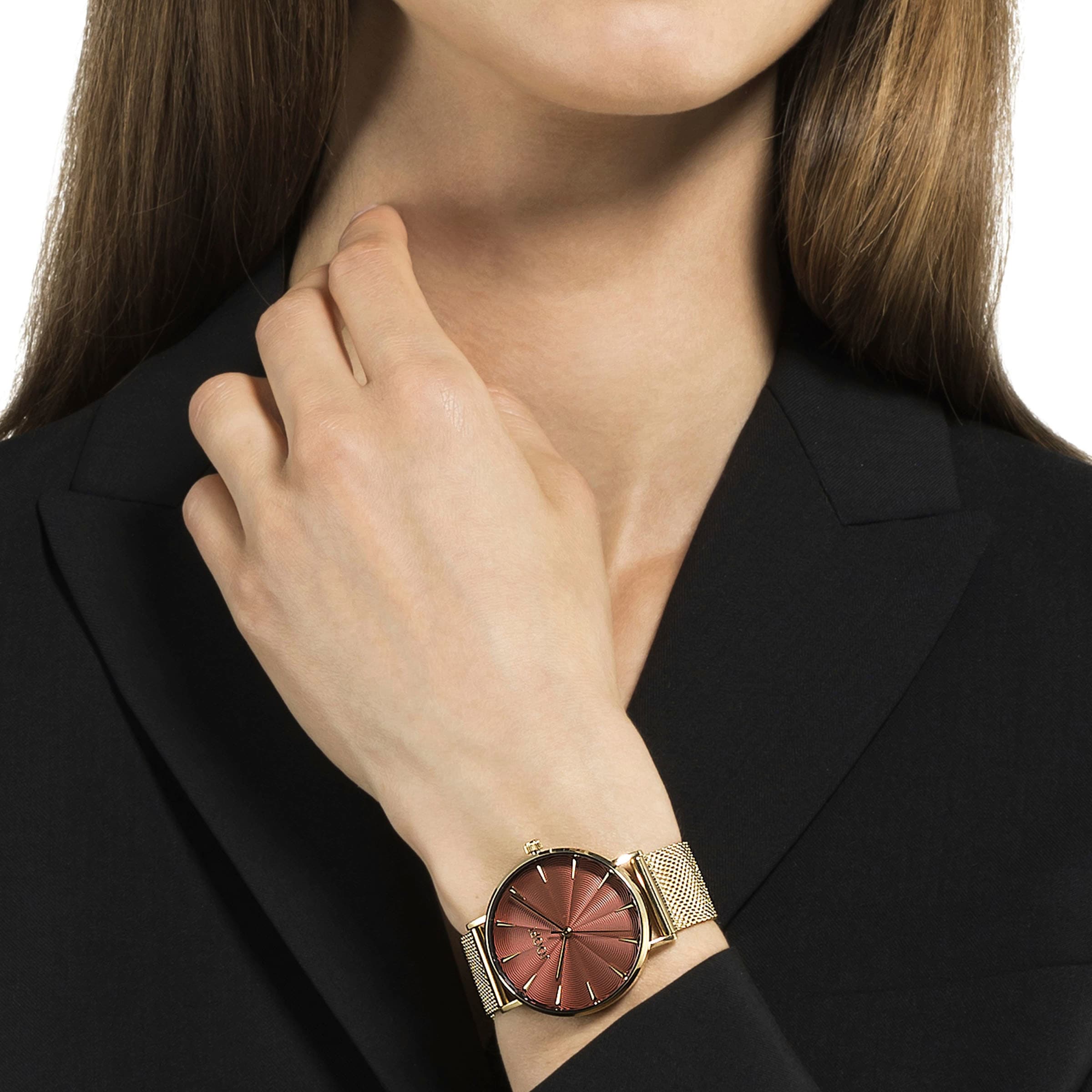 JOOP! Quarzuhr, Armbanduhr, Damenuhr, analog, Edelstahlarmband