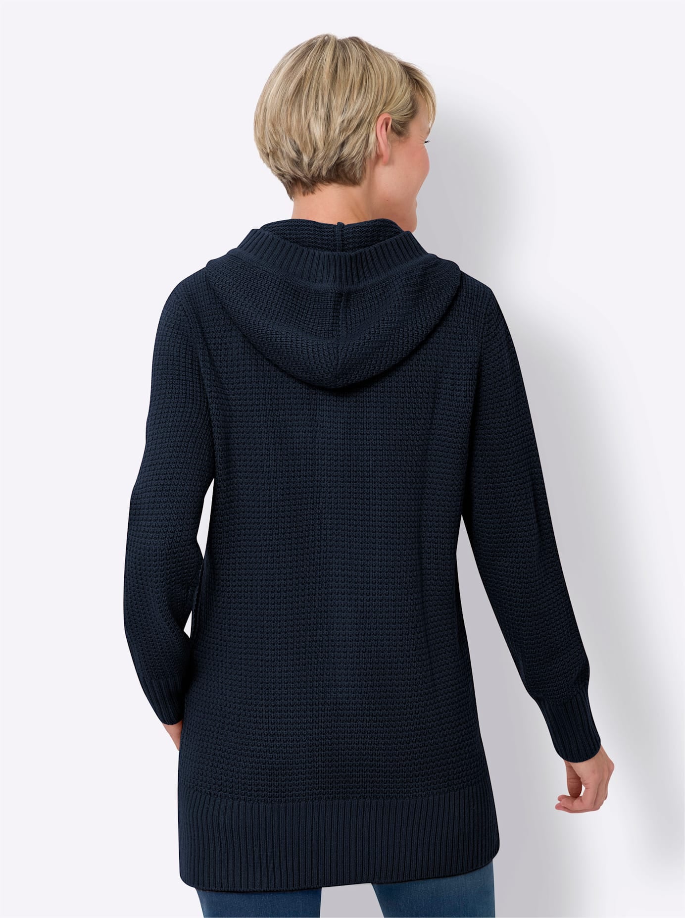 Classic Basics Kapuzenstrickjacke