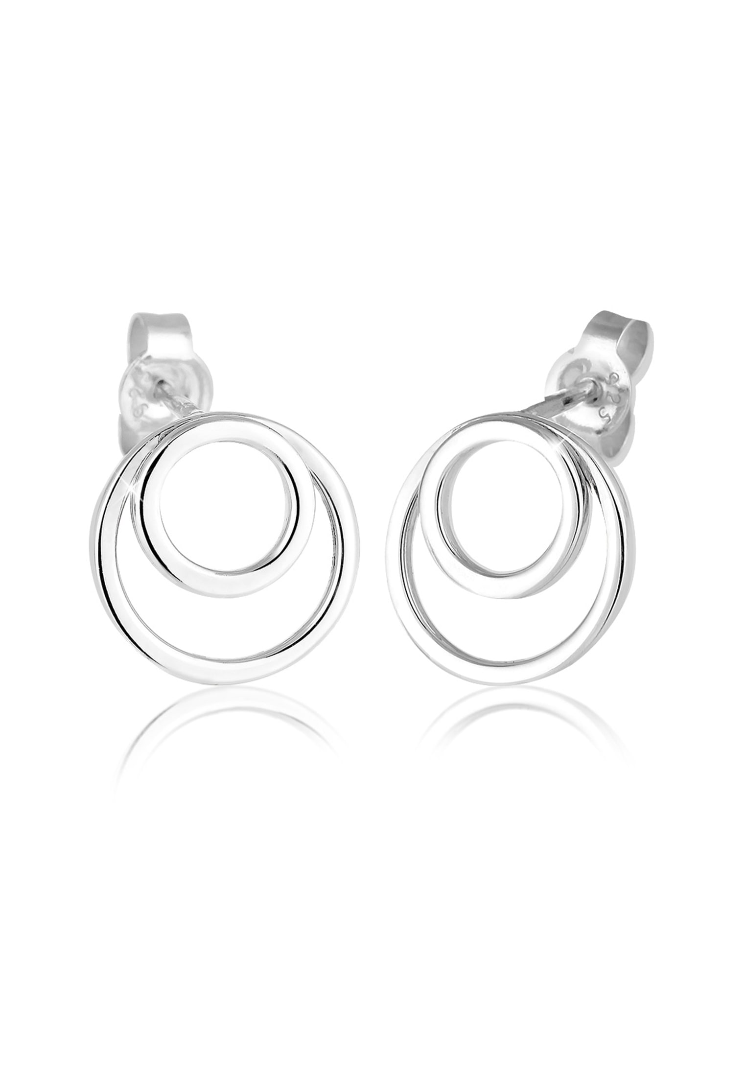 Elli Paar Ohrstecker »Ohrringe Ohrstecker Kreis Rund 925 Sterling Silber«