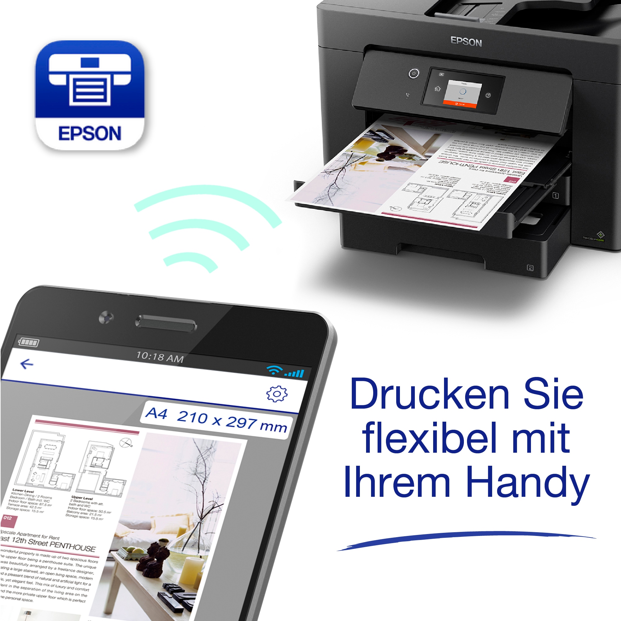 Epson Multifunktionsdrucker »WorkForce WF-7830DTWF«