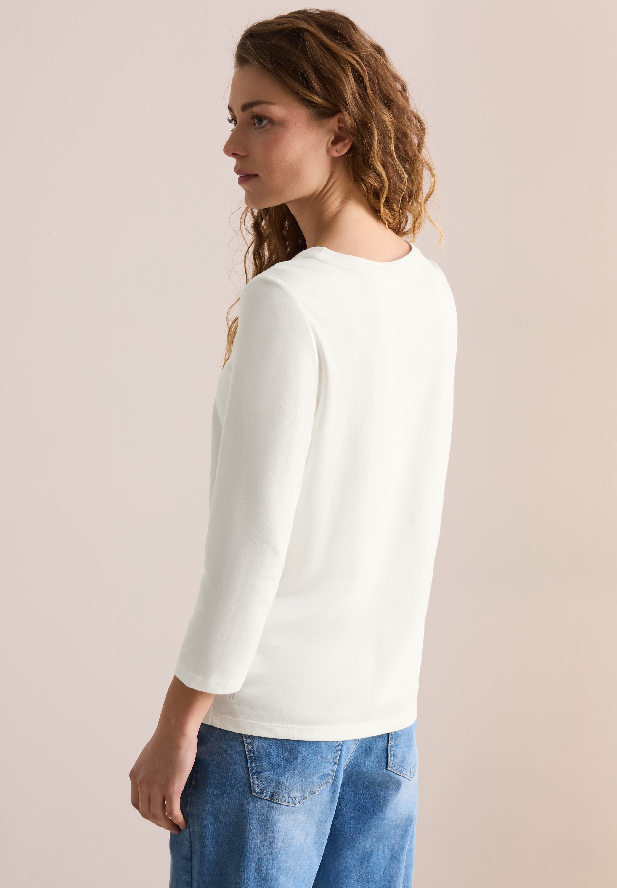 Cecil Langarmshirt, mit Schimmer-Print