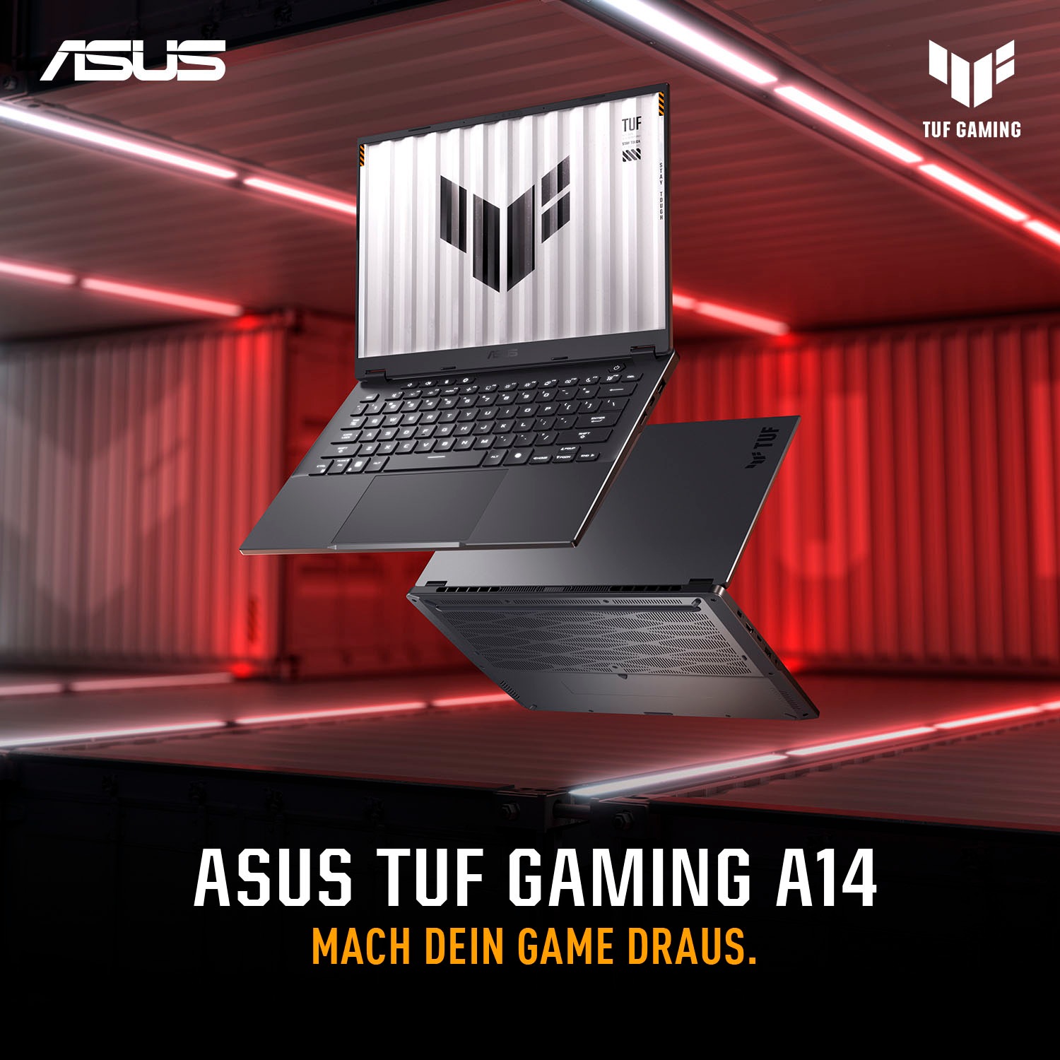 Asus Gaming-Notebook »TUF Gaming A14 FA401WV-RG010W«, 35,6 cm, / 14 Zoll, AMD, Ryzen™ AI 9, GeForce RTX 4060, 1000 GB SSD
