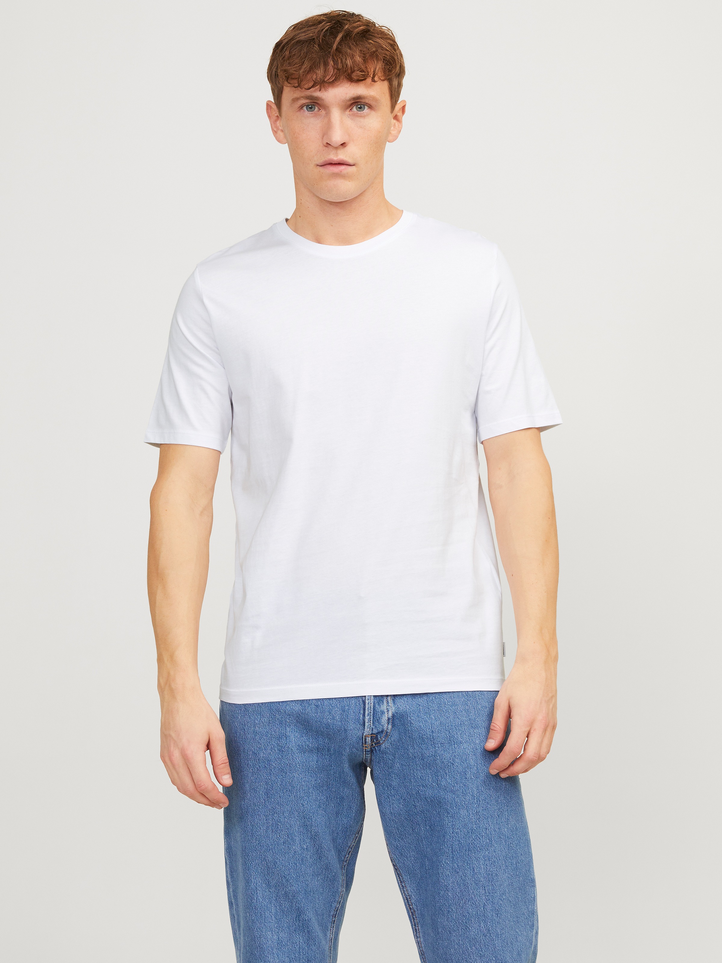 Jack & Jones T-Shirt »JJEORGANIC BASIC TEE SS O-NE 5PK MP NOOS« Packung, 5er-Pack, 5 Stk.