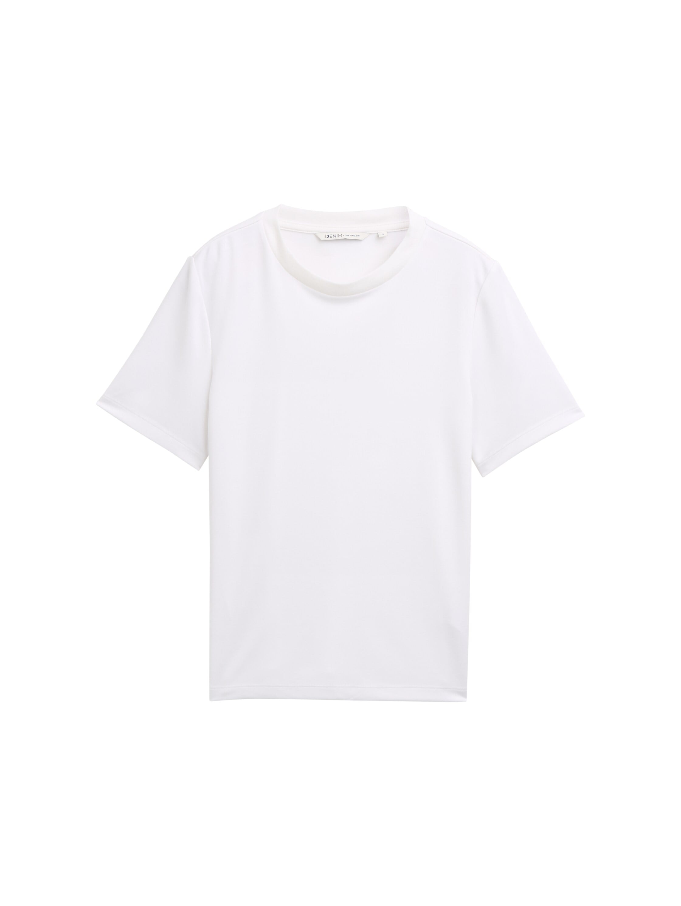 TOM TAILOR Denim Rundhalsshirt, mit Rundhalsausschnitt