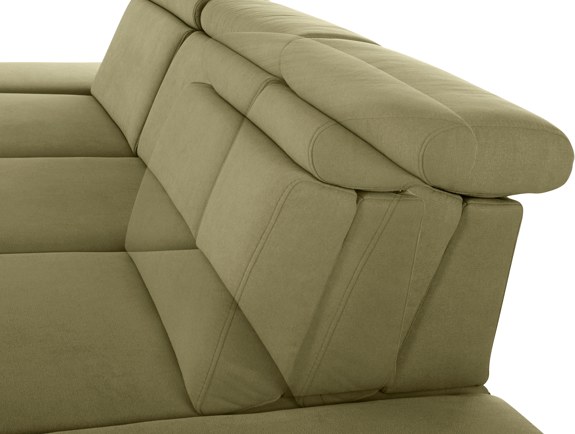 sit&more Ecksofa »Brisbane L-Form«, Fußhöhe 12 cm, inklusive Sitztiefen-, Armteil- und Kopfteilverstellung
