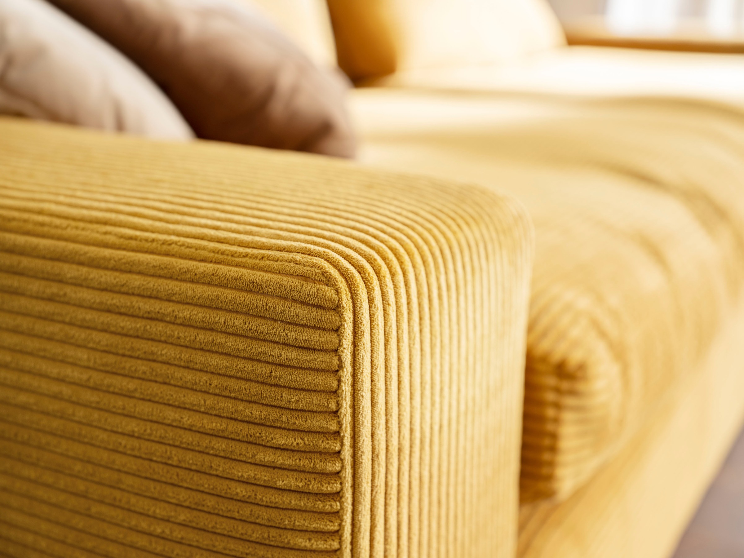 alina Big-Sofa »Sandy«, 296 cm breit und 123 cm tief, in modernem Cordstoff
