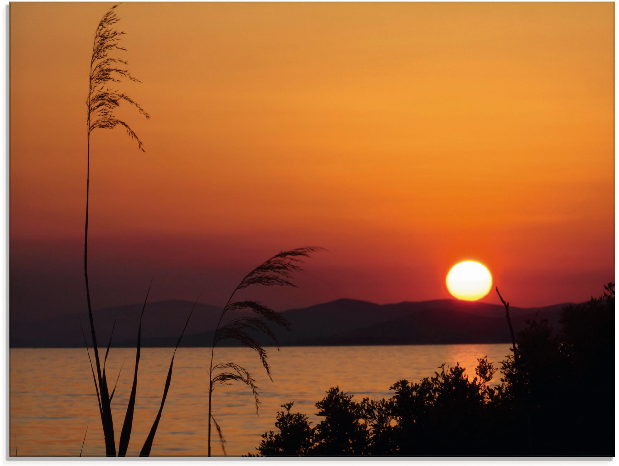 Größen »Sonnenuntergang«, bei OTTO (1 -untergang, Sonnenaufgang in & Artland Glasbild verschiedenen online St.),