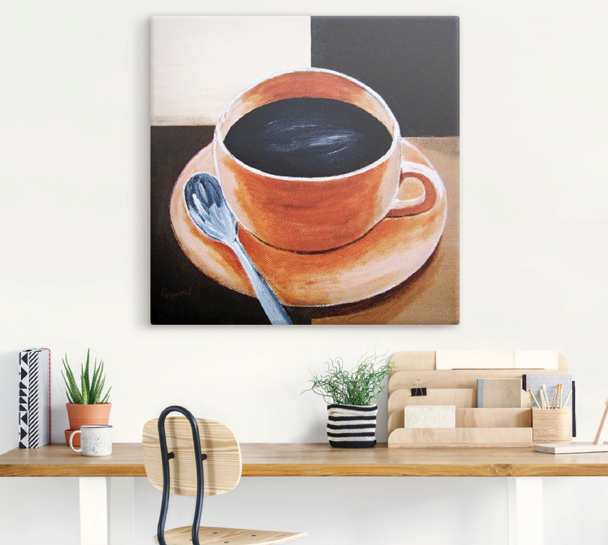 Artland Wandbild »Kaffee«, Getränke, (1 St.), als Leinwandbild, Poster in verschied. Größen