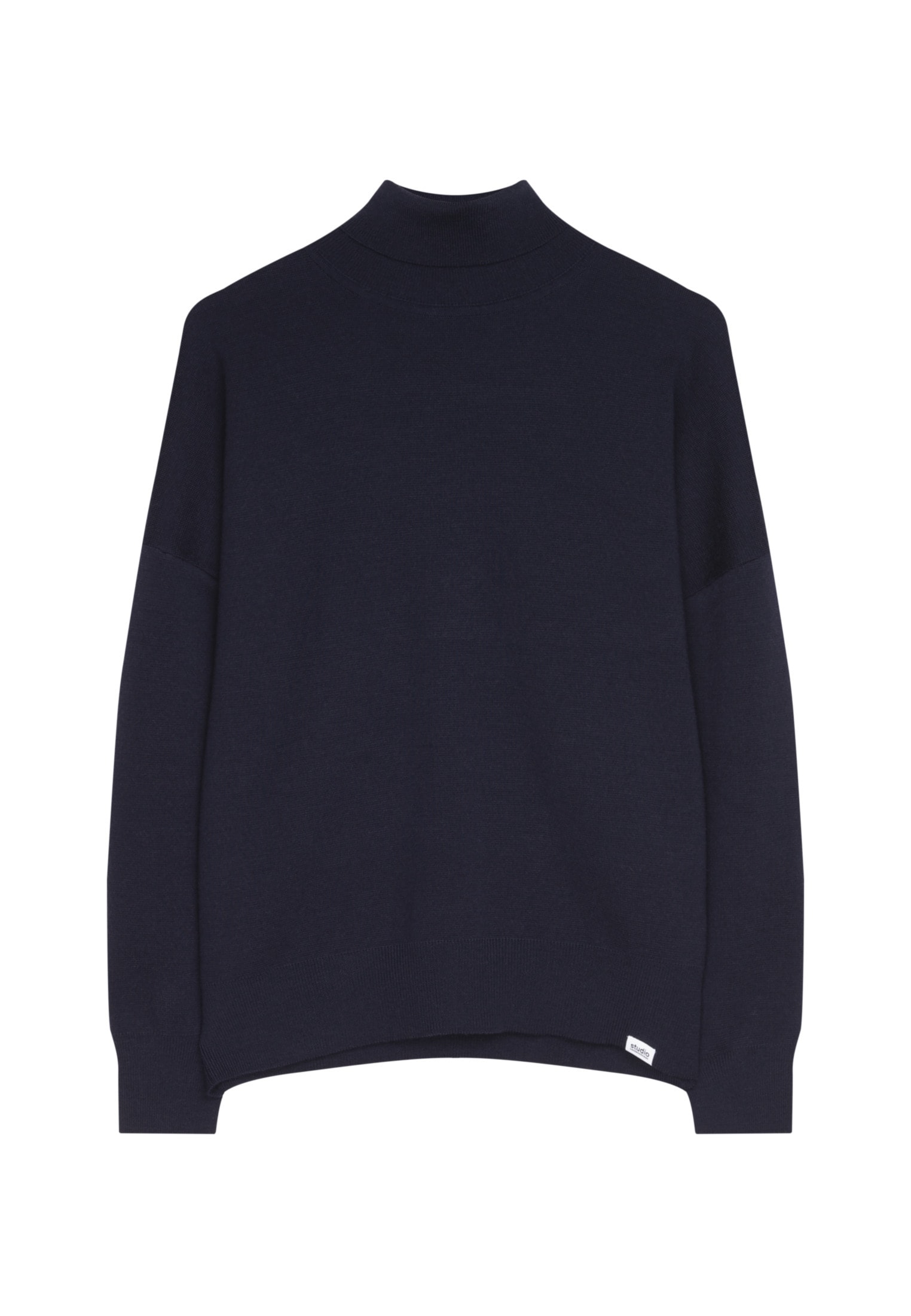 studio seidensticker Strickpullover »Studio«, Langarm Stehkragen Uni