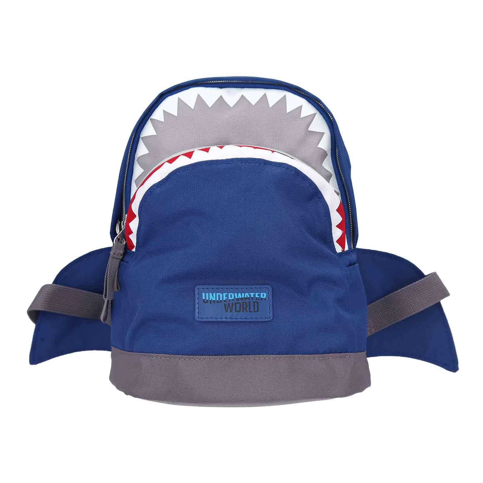 Depesche Rucksack »Rucksack Hai Underwater Dino World 27 x 22 cm dunkelblau«