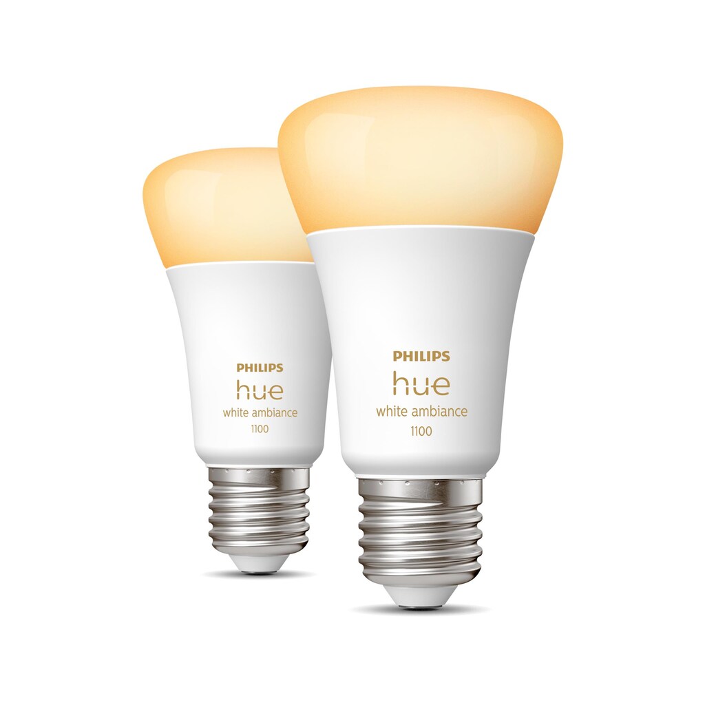 Philips Hue Smarte LED-Leuchte »White Ambiance E27 Doppelpack 2x1100«