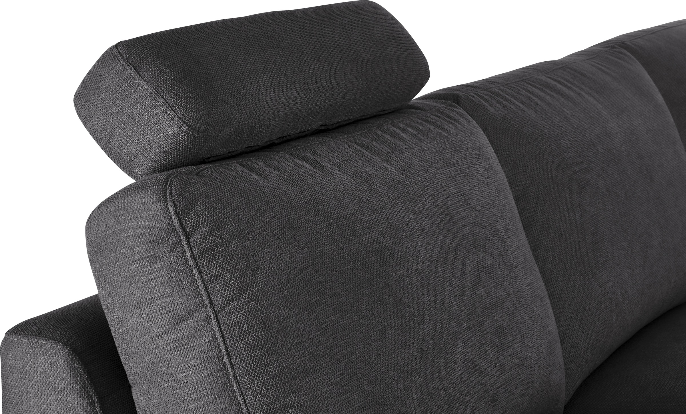 3C Candy Ecksofa »Lecce, wahlweise PUR-Schaumstoff oder Tonnentaschenfederkern«, Bett im 2,5-Sitzer, teilmotorische Schlaffunktion im Longchair, L-Form