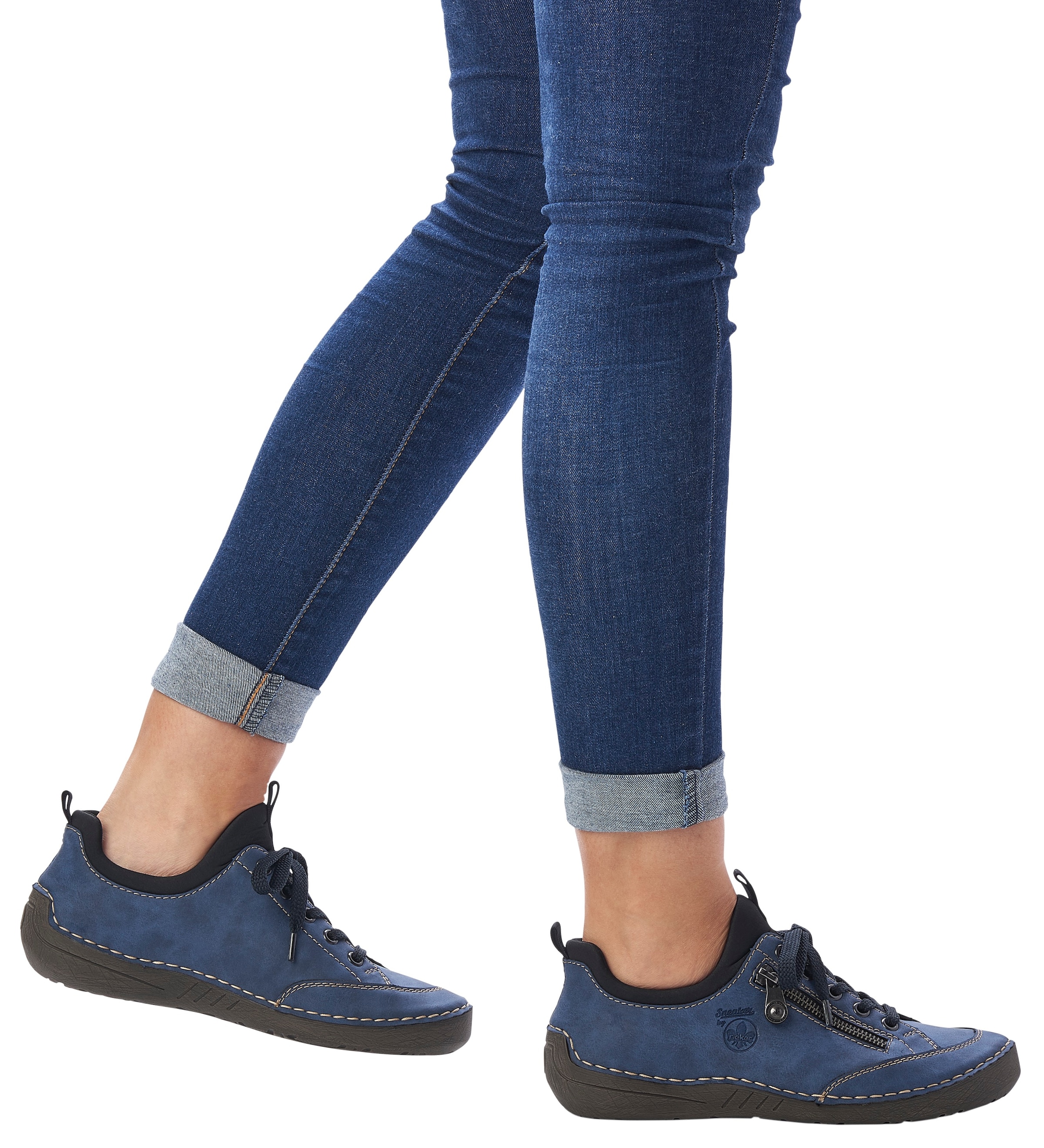 Rieker Slip-On Sneaker, Slipper, Schlupfschuh, mit elastischem Einschlupf