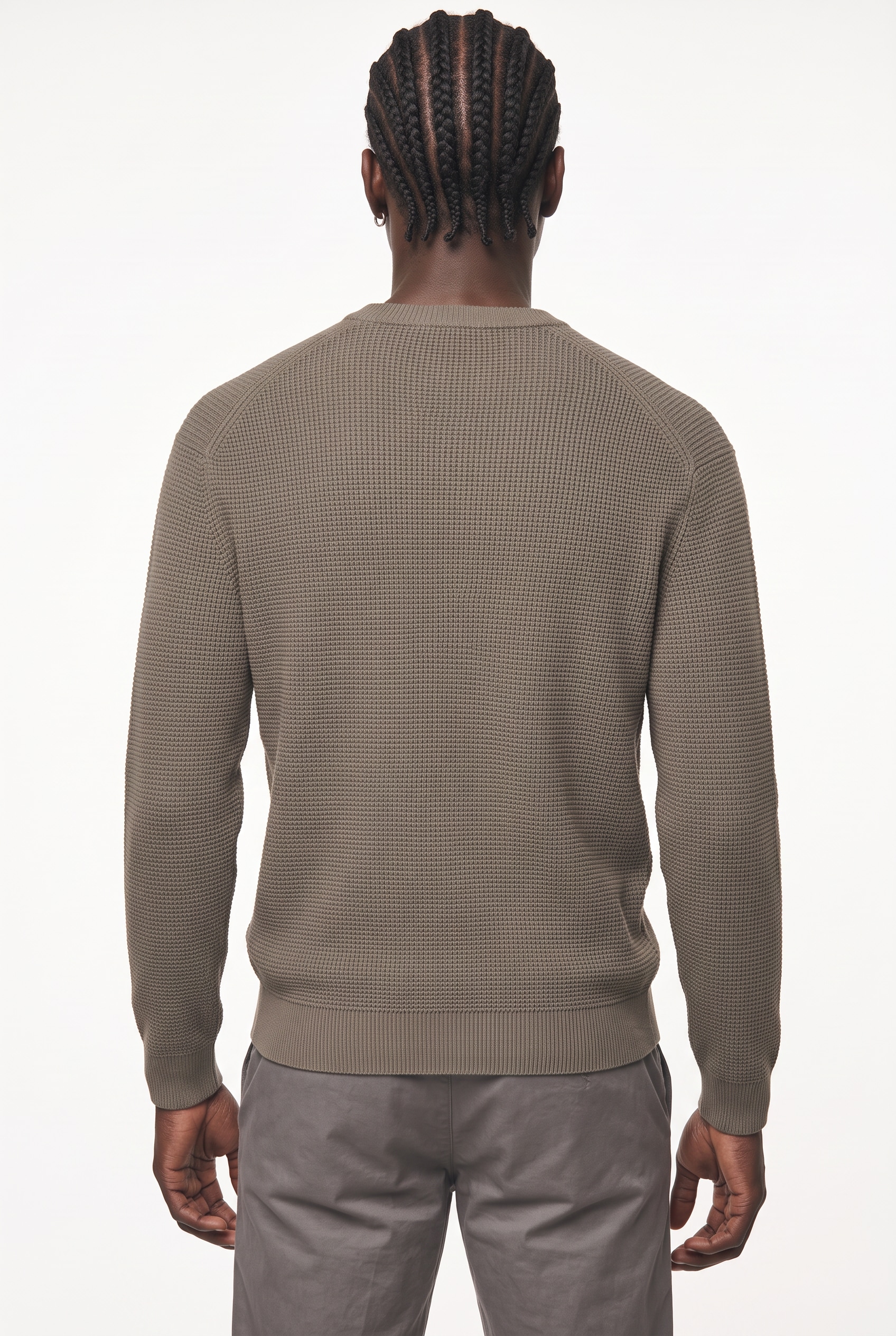 ONLY & SONS Rundhalspullover »ONSMARIUS LS WAFFLE CREW REG OTL« Baumwollmischung, regular fit