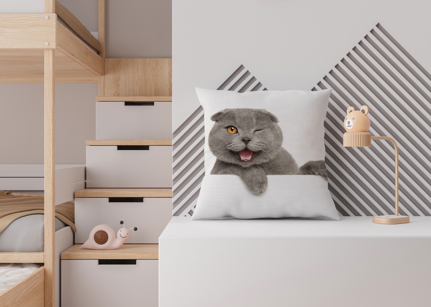 queence Dekokissen »Britisch Kurzhaar«, Kissenhülle mit HD Premium Druck, geruchsneutral, 40x40cm
