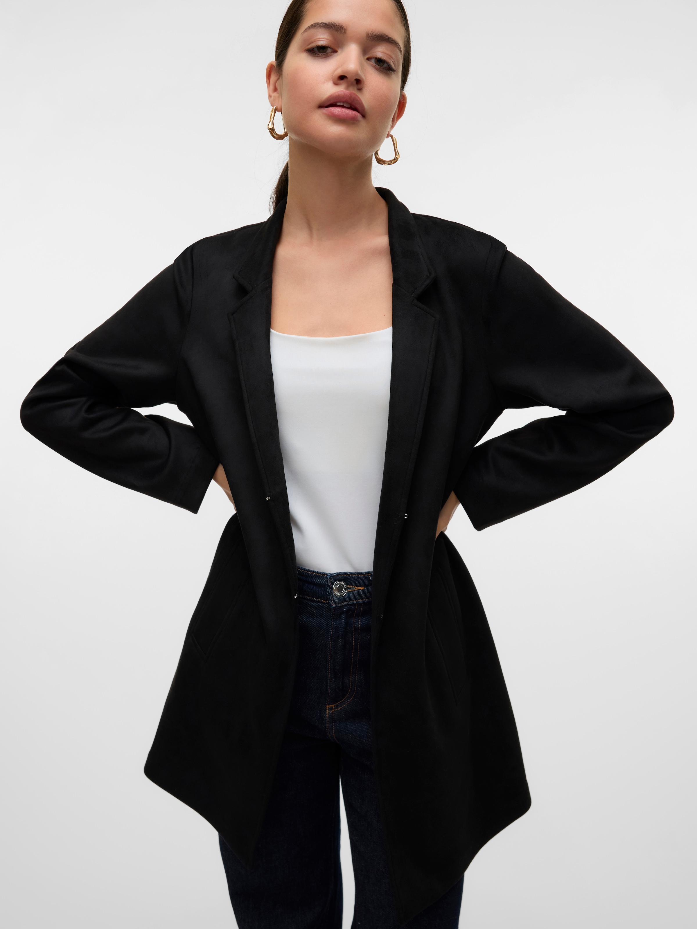 Vero Moda Langjacke »VMJOSEFREJA FAUXSUEDE JACKET BOO«, ohne Kapuze