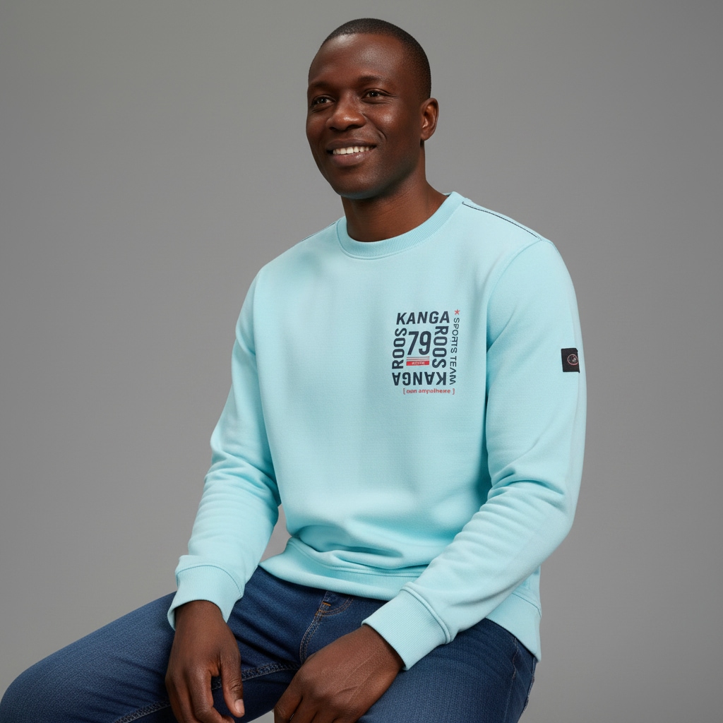 KangaROOS Sweatshirt , aus angerauter Sweatware, mit Rundhalsausschnitt, Langarm-Design

