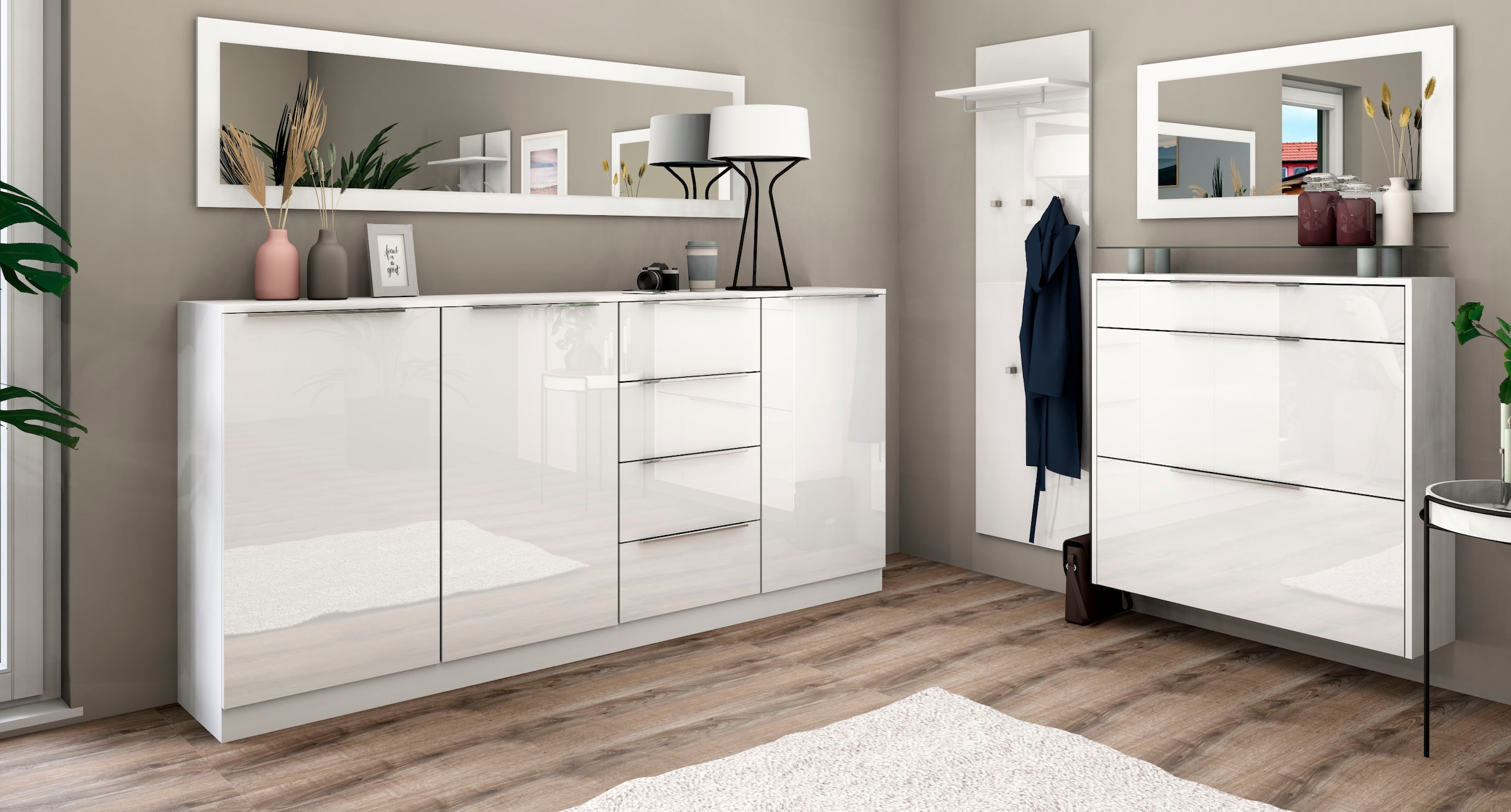 borchardt Möbel Highboard »Oliva«, Breite ca. 200 cm