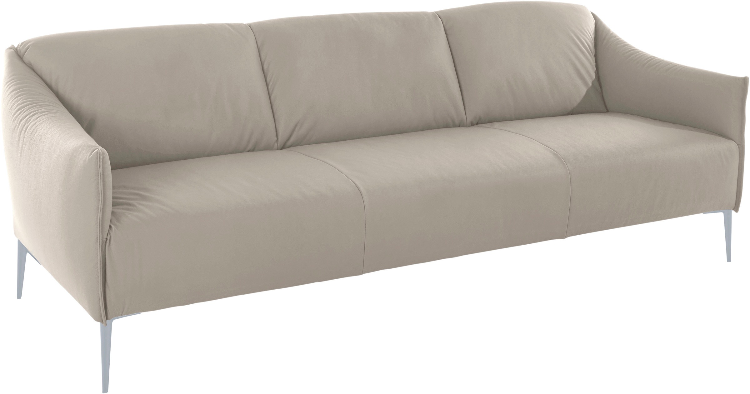 W.SCHILLIG 3-Sitzer »sally«, mit Metallfüßen in Silber matt, Breite 224 cm