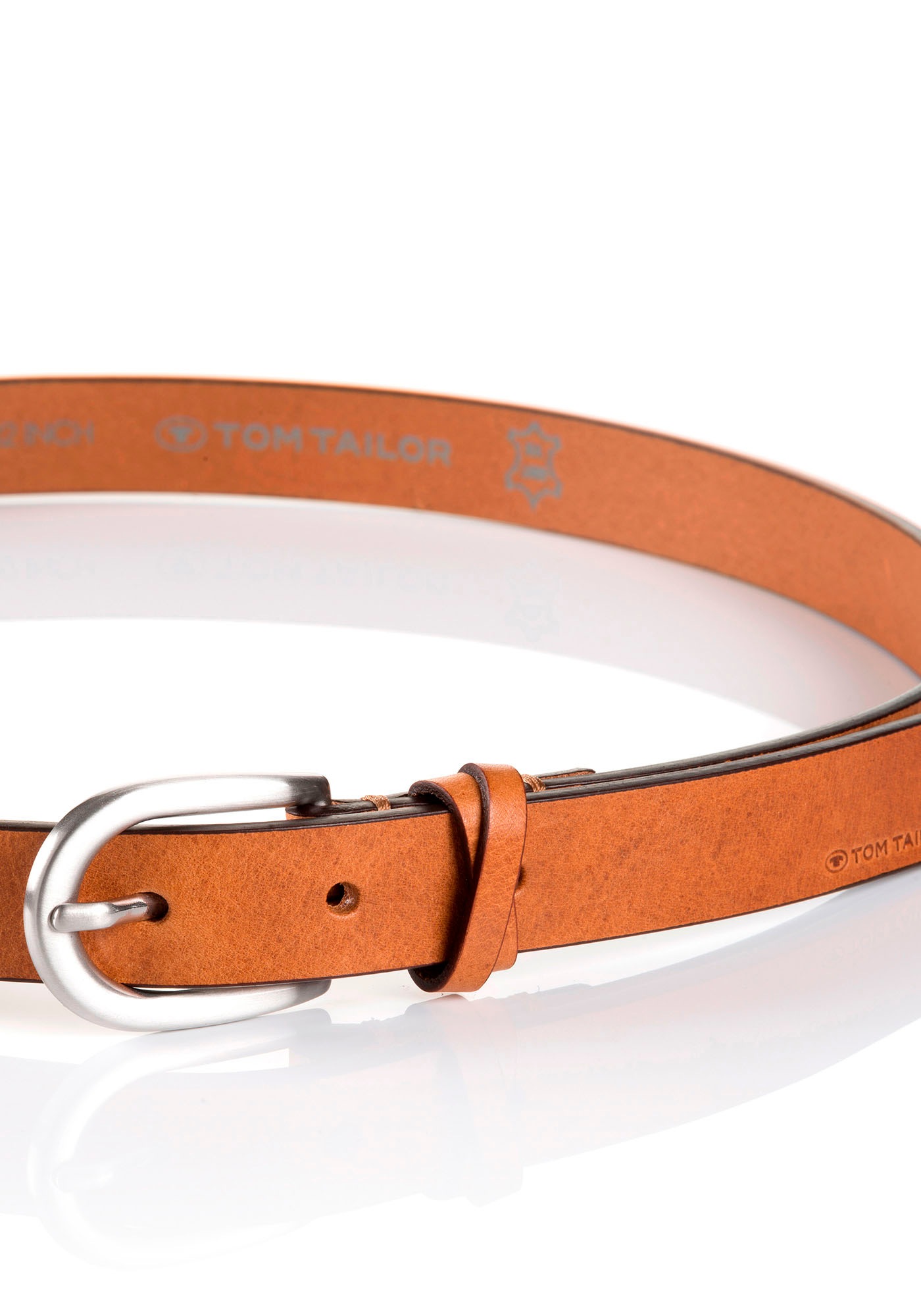 TOM TAILOR Ledergürtel »TTNELLY«, 2 cm breiter Damengürtel, modisch vielseitig