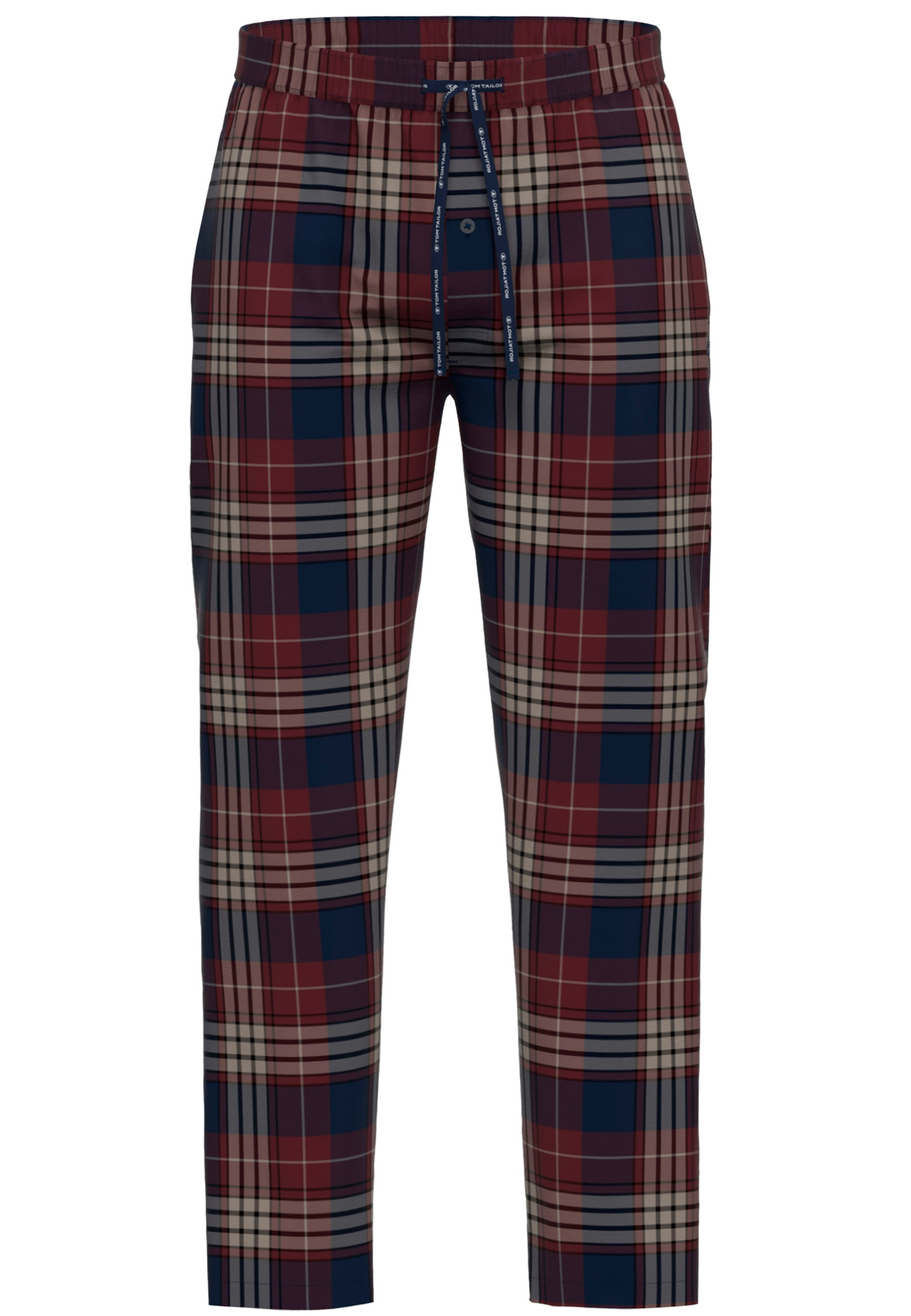 TOM TAILOR Pyjamahose »Rhodos«  mit Karo-Muster, Gummizug, Bindekordel