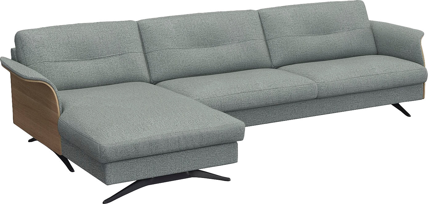 FLEXLUX Ecksofa »Glow, super bequem durch hochwertigem Sitzaufbau mit Federkern, L-Form«, Modernes skandinavisches Design
