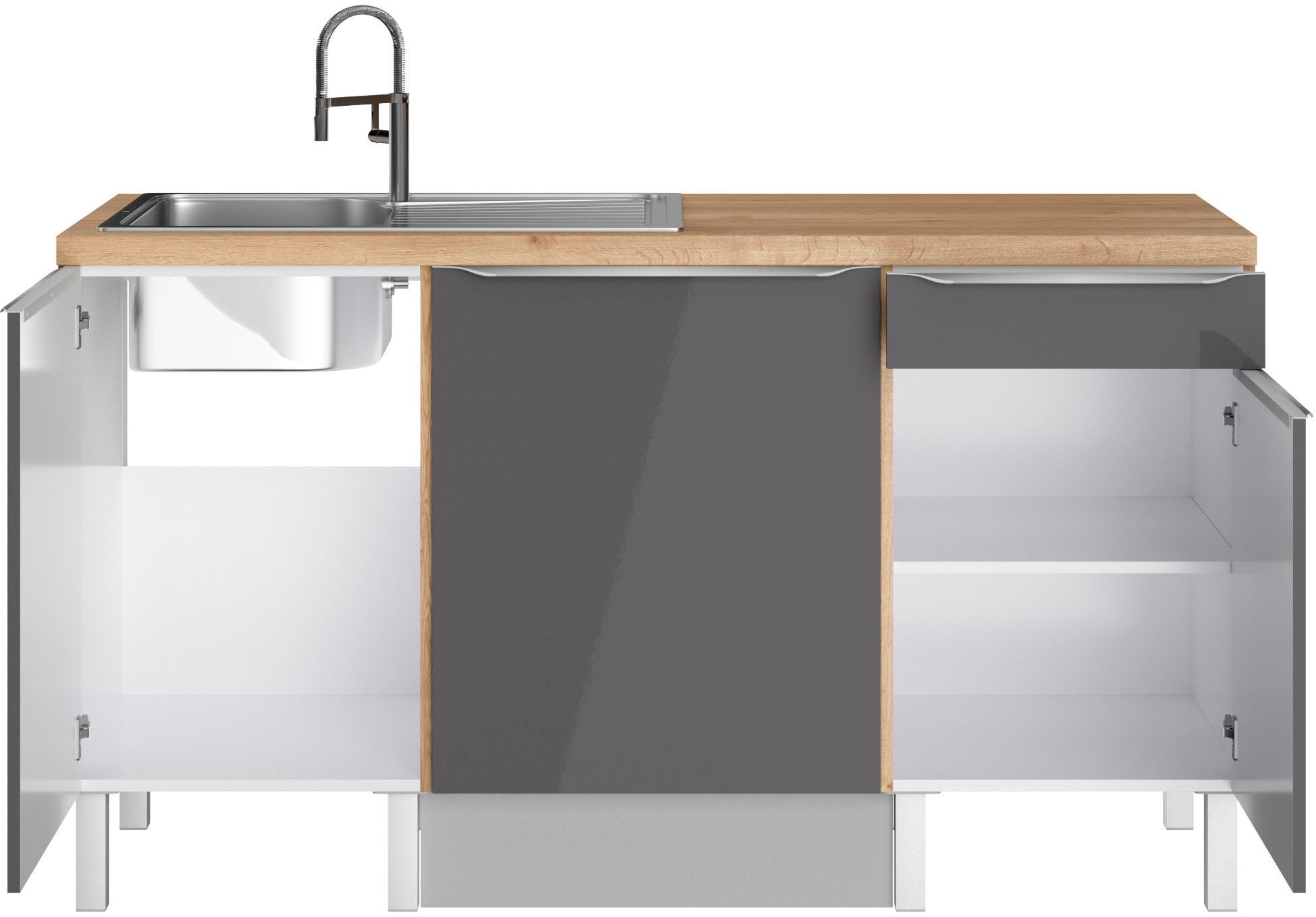 OPTIFIT Pantryküche »Lilly2« Breite 160 cm, wahlweise mit E-Geräten