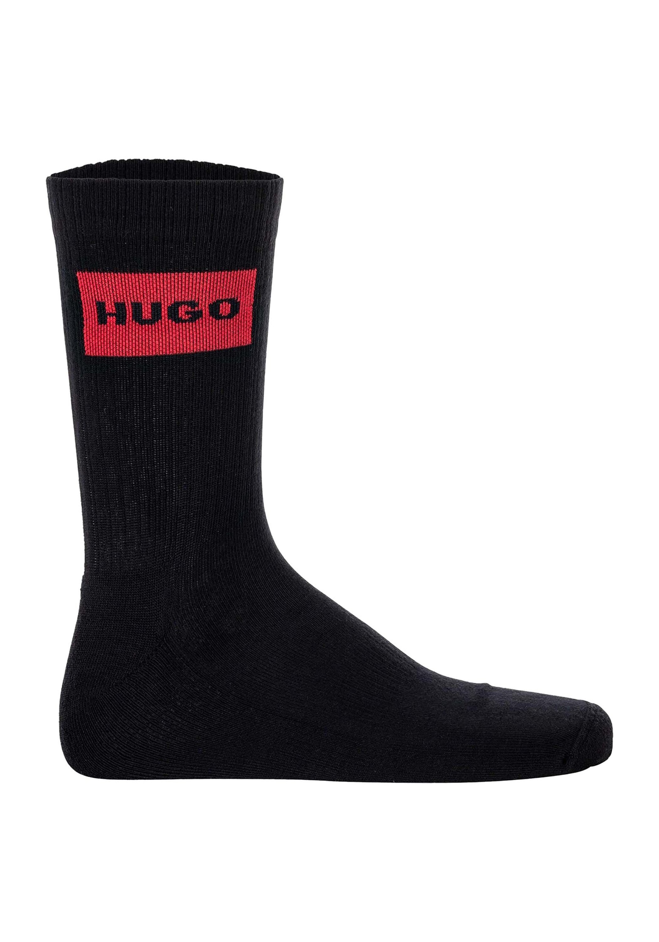 HUGO Socken »Socken 3P QS RIB LABEL CC 3er Pack«