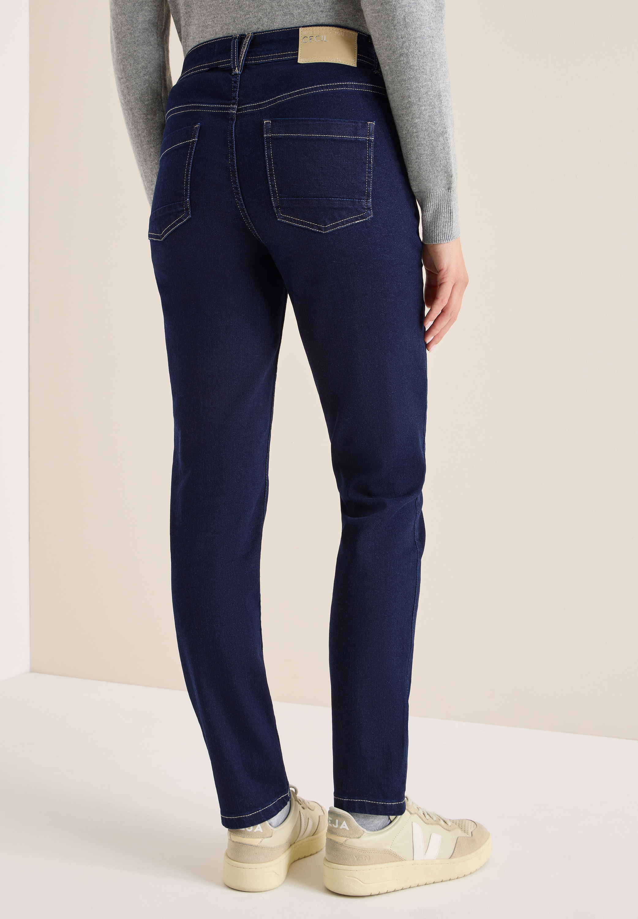 Cecil 5-Pocket-Jeans »Style Scarlett« mit kontrastfarbenen Nähten