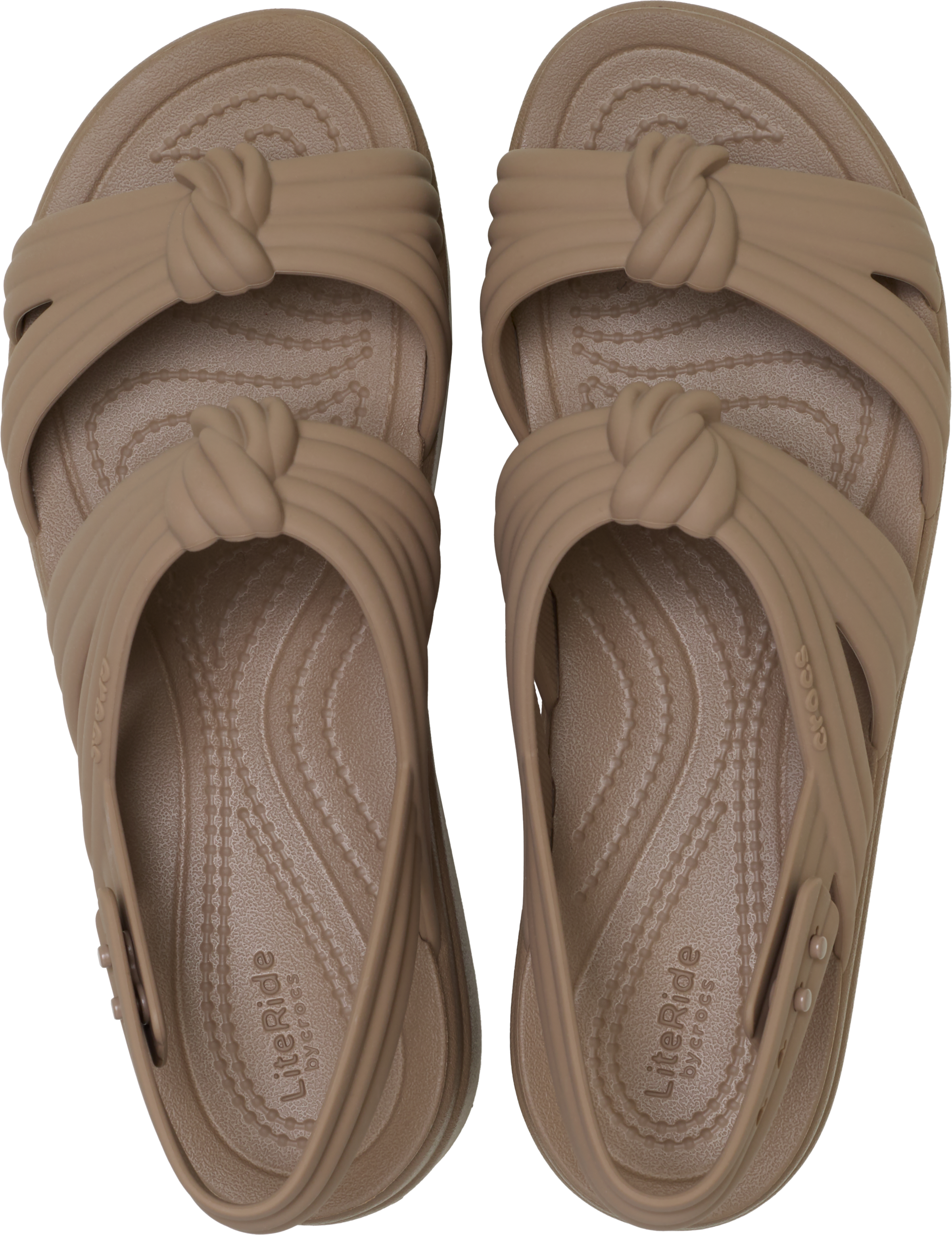 Crocs Keilsandalette »Brooklyn Knot Low Wedge«  Sommerschuh, Plateausandalette, Urlaubsschuh mit weichem Fußbett