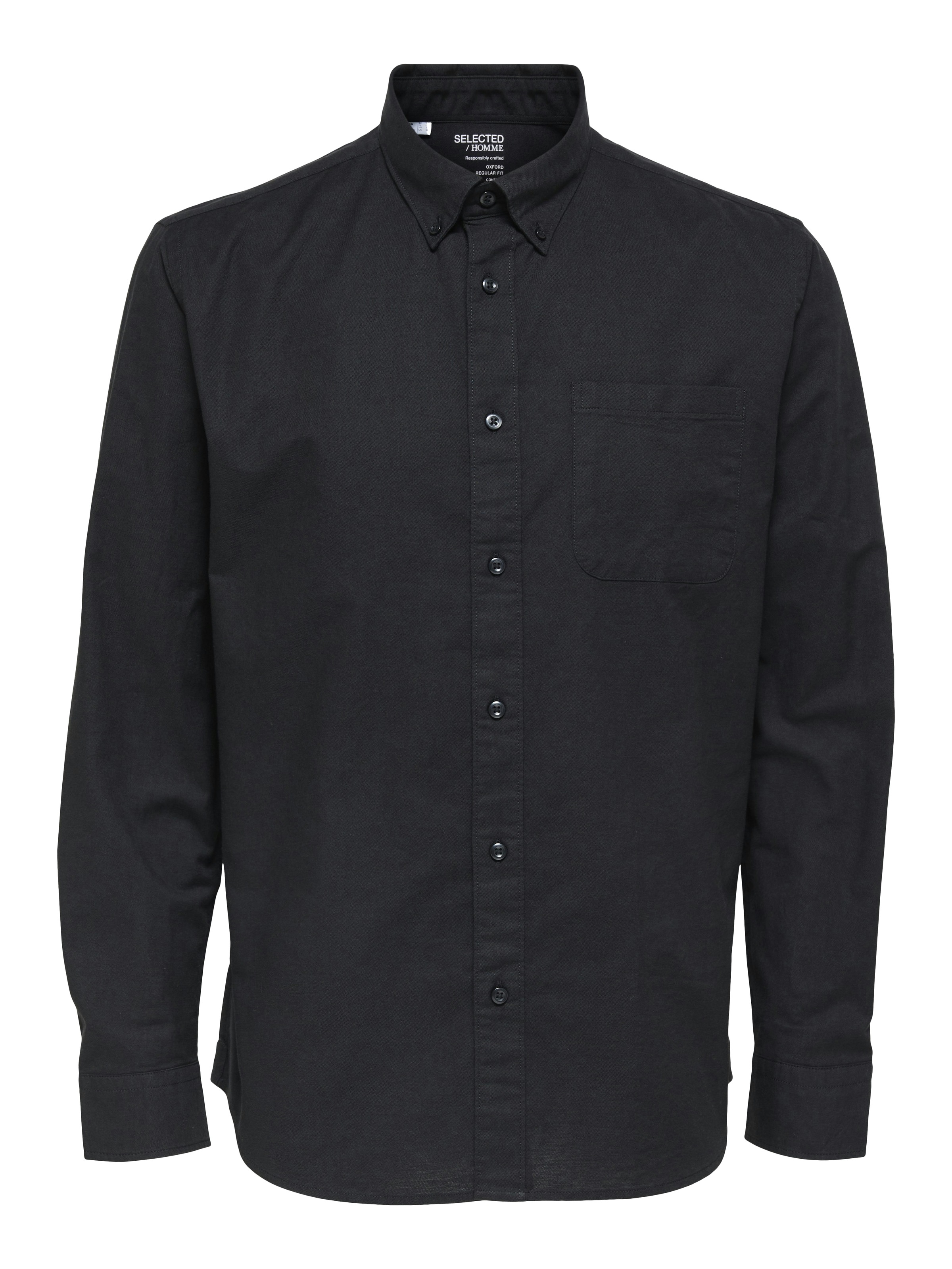 SELECTED Langarmhemd »SLHREGRICK-OX SHIRT LS NOOS« Baumwolle, regular fit