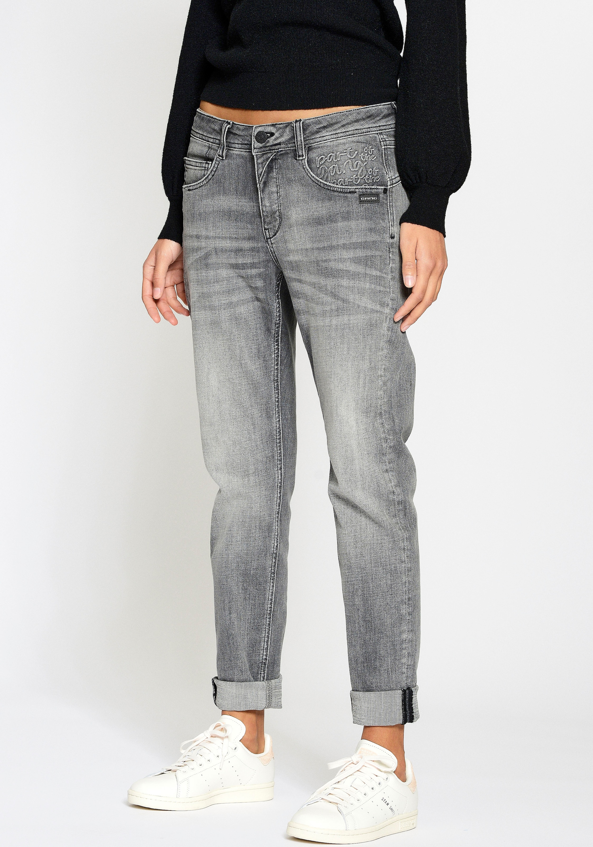 Shop Used-Effekten Online mit Relaxed »94Amelie GANG im Fit«, Relax-fit-Jeans OTTO