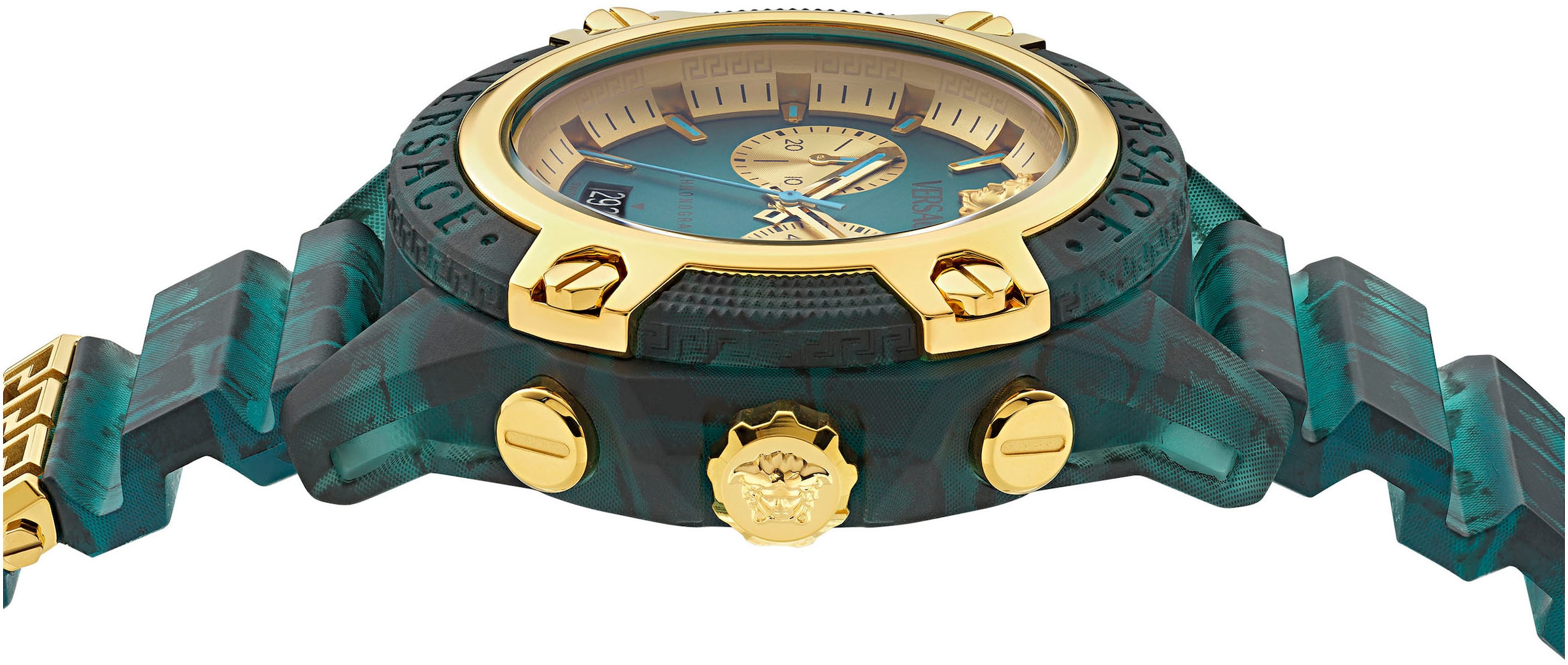 Versace Chronograph »ICON ACTIVE«, Quarzuhr, Armbanduhr, Herrenuhr, Datum, Stoppfunktion, Swiss Made