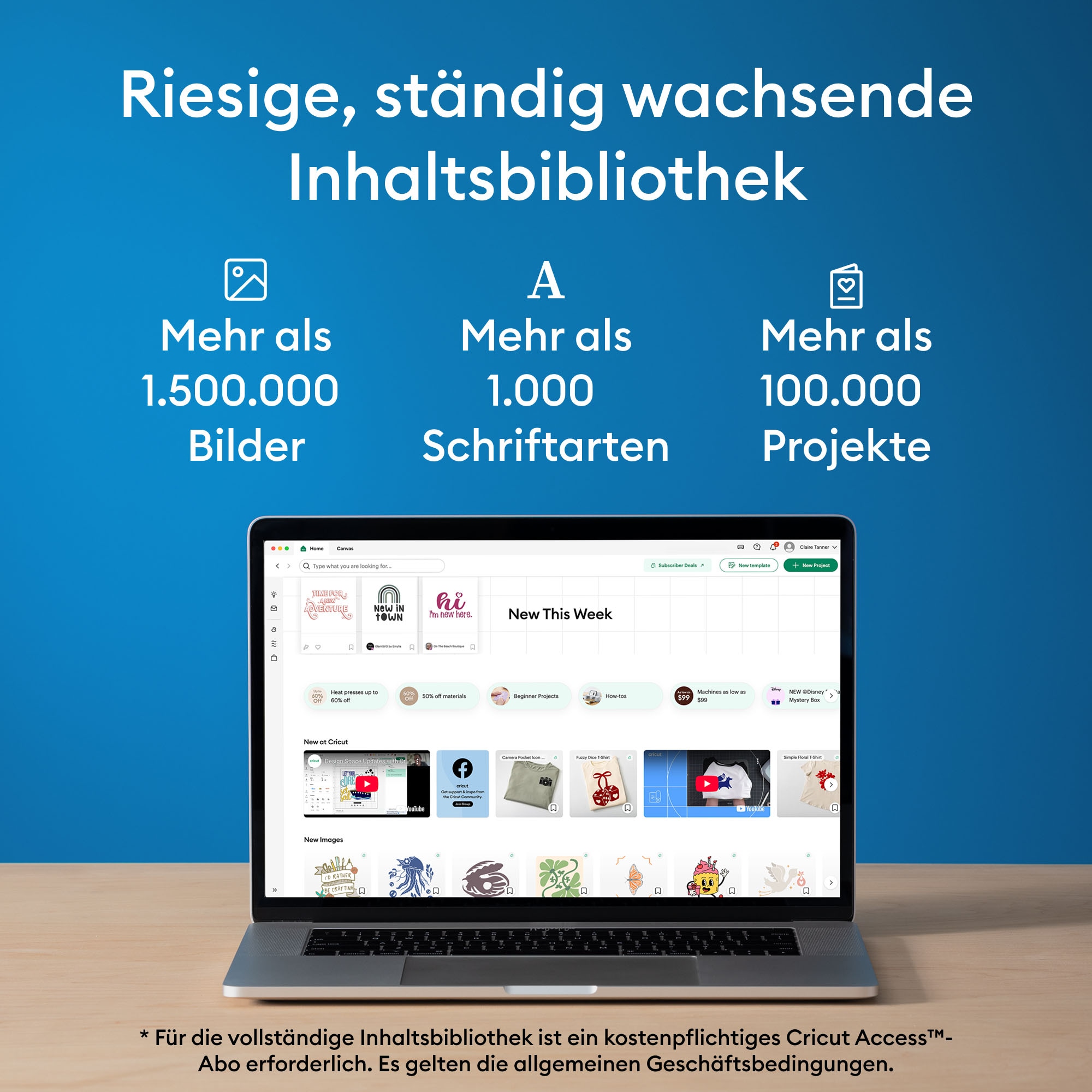 Cricut Schneideplotter »Joy™ 2 + Essential-Bundle«