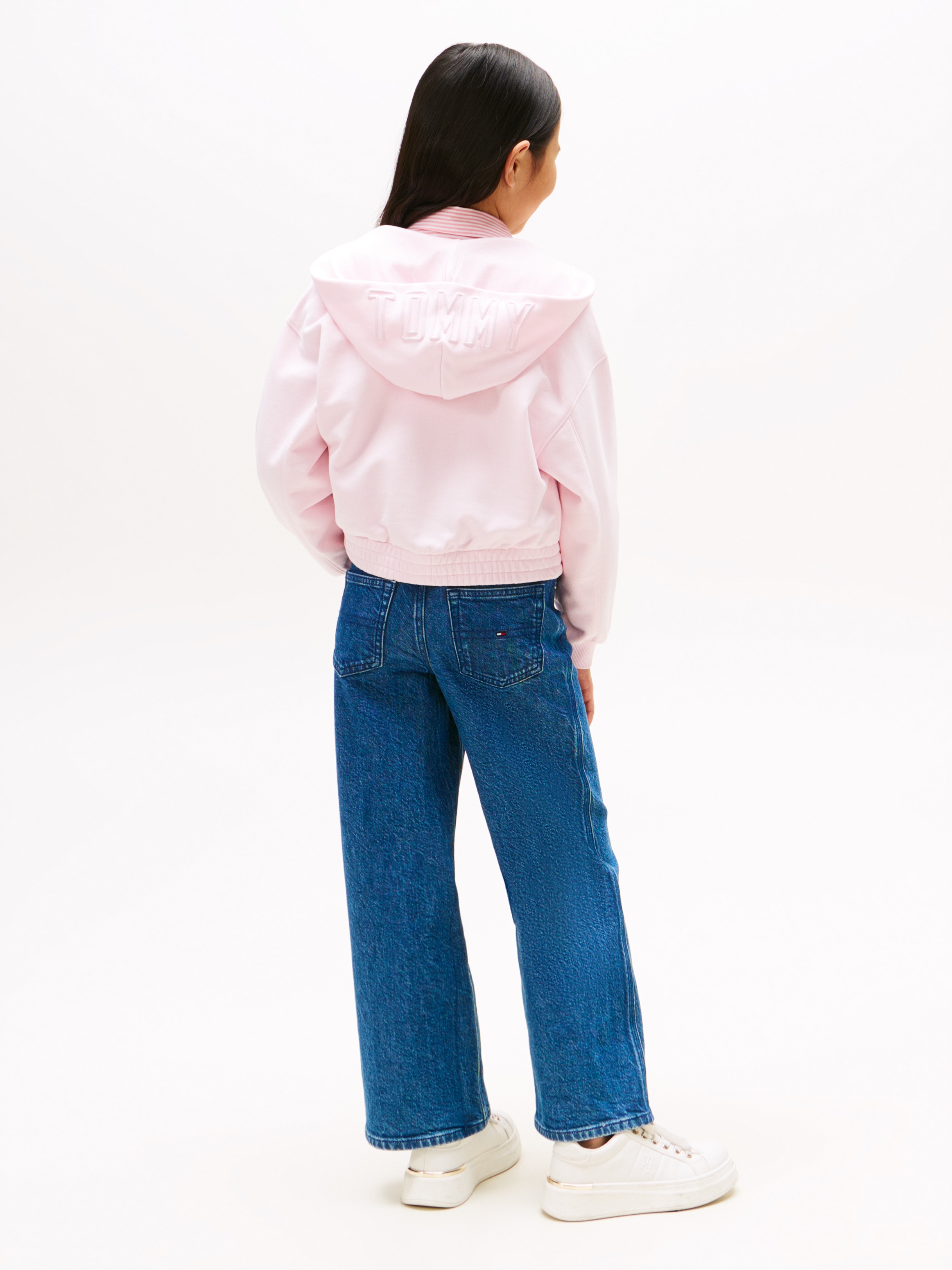 Tommy Hilfiger Kapuzensweatjacke »TOMMY PUFF PRINT ZIP THRU HOODIE« für Kinder bis 16 Jahre, Druck auf der Kapuze