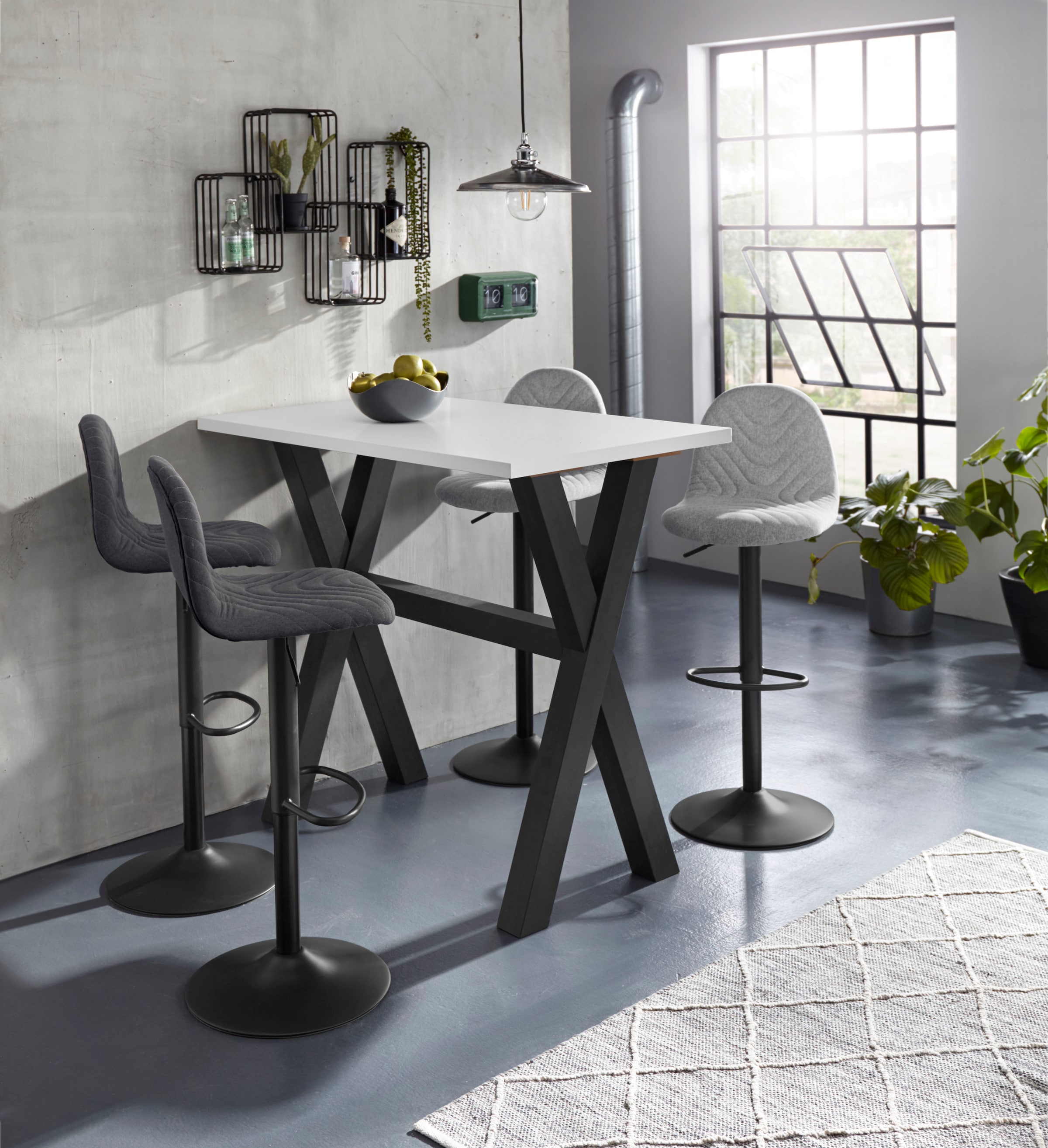 Homexperts Barhocker »Circus 2«, 2er-Set, drehbar mit Höhenverstellung