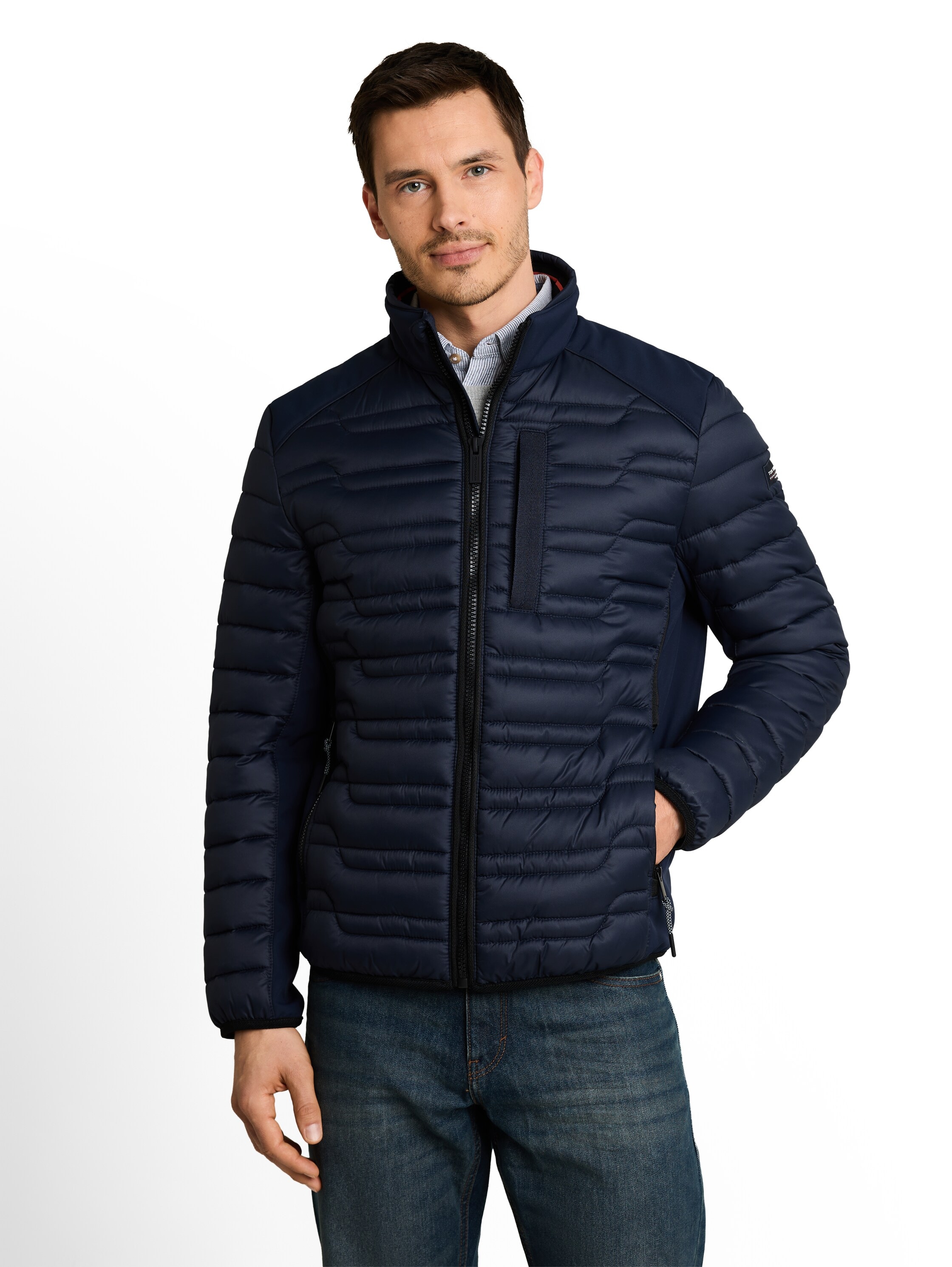 TOM TAILOR Steppjacke »Regular« ohne Kapuze mit Stehkragen und Reißverschluss