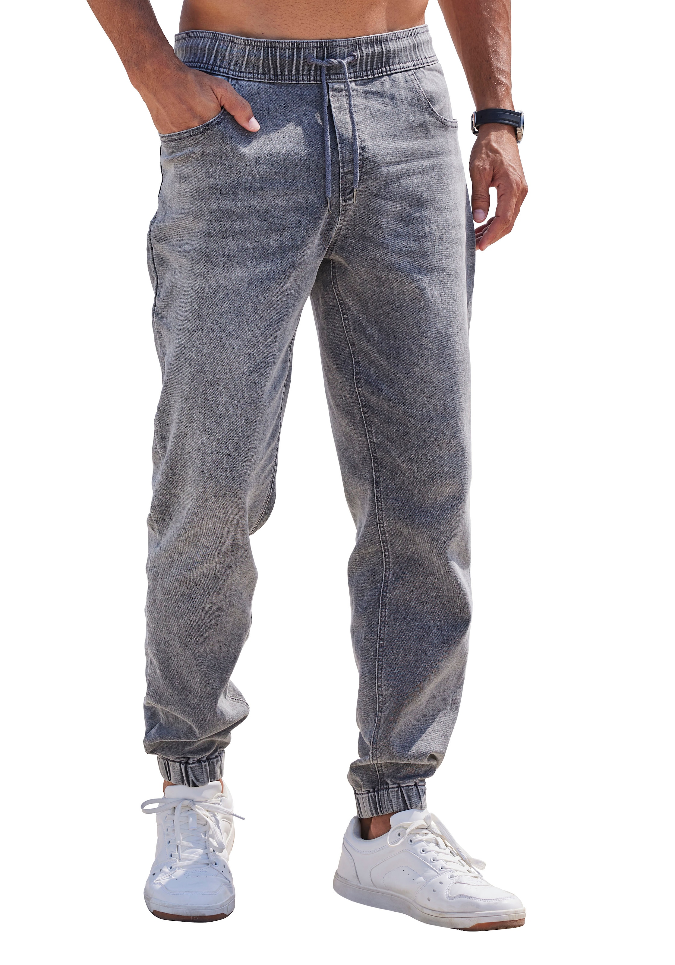Schlupfjeans John OTTO Denim Shop - Stretch-Jeans, Online mit Jeanshose Stretch im Devin Jogger