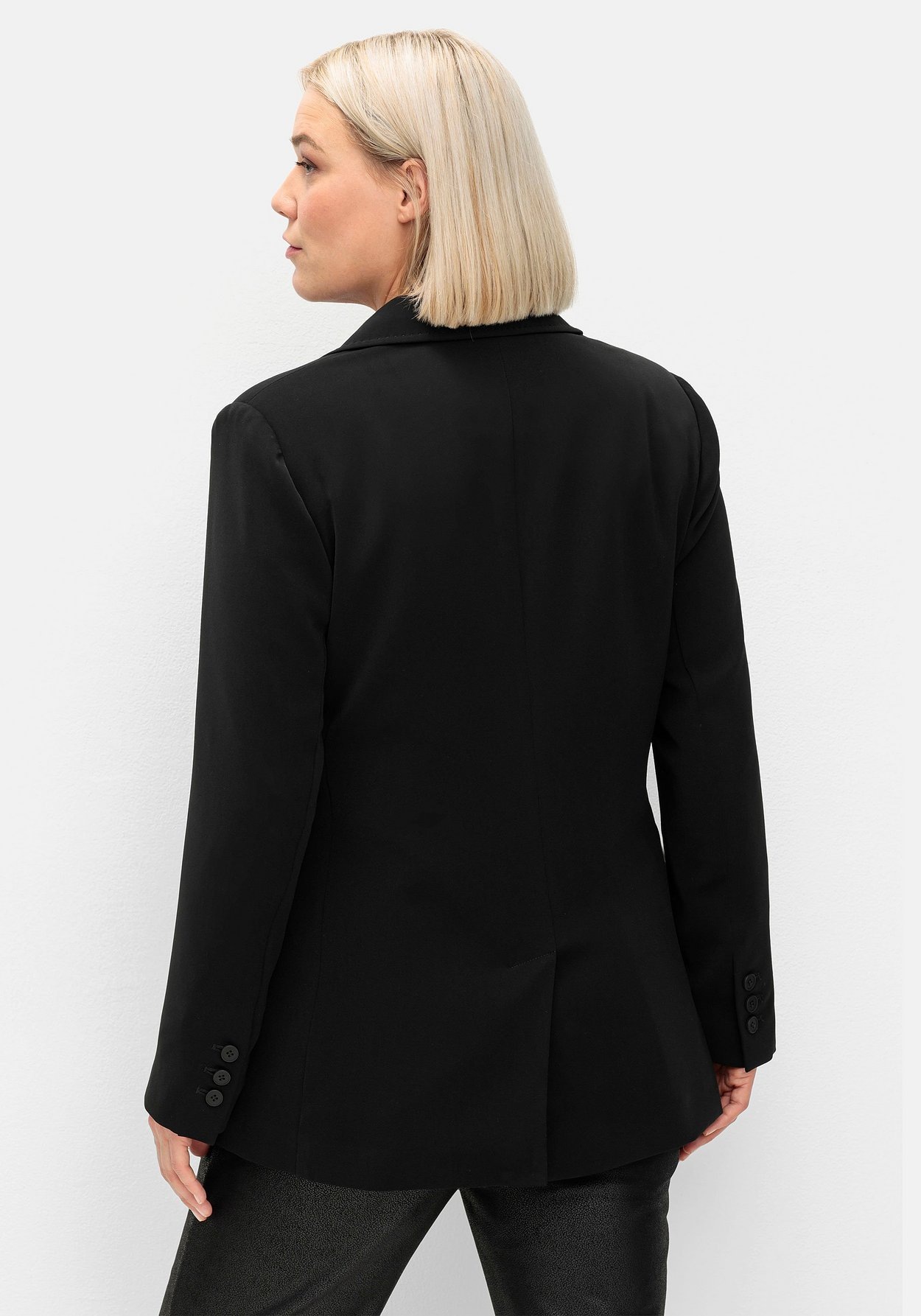 Sheego Longblazer »Langer, taillierter Blazer in taillierter Form, mit Schlitz hinten«