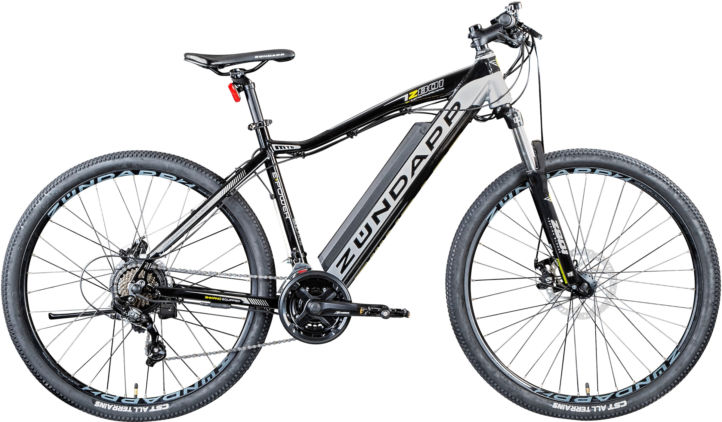 E-Bike »Z801«, 21 Gang, Shimano, Tourney RD-TY300, Heckmotor 250 W, Pedelec,...