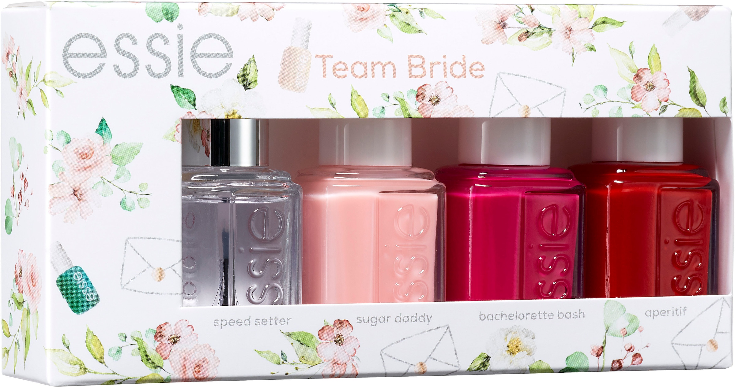 essie Nagellack-Set »Bride Set Team Bride«, (Set, 4 tlg.)