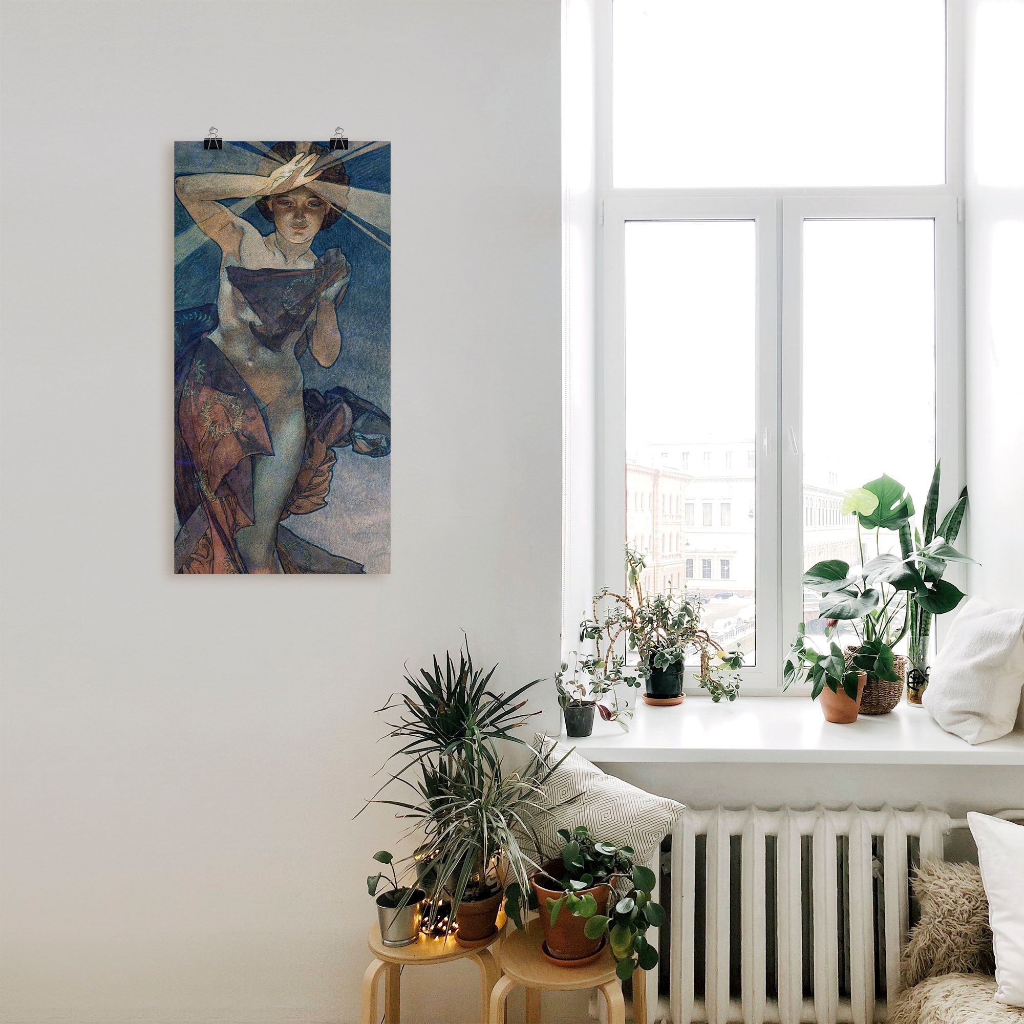 Artland Wandbild »Sterne Der Morgenstern 1902«, Frau, (1 St.), als Alubild, Outdoorbild, Leinwandbild, Poster in verschied. Größen