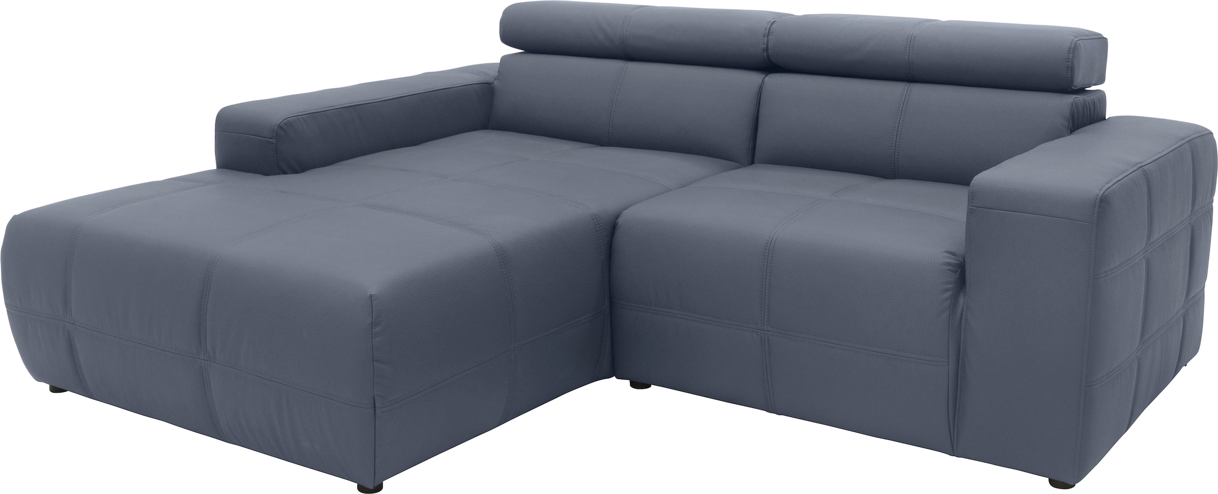 DOMO collection Ecksofa »Brandon kleine Ausführung B/T/H: 214/100/80 cm«, Mit Kopfteilverstellung, auch in Leder und Cord, L-Form