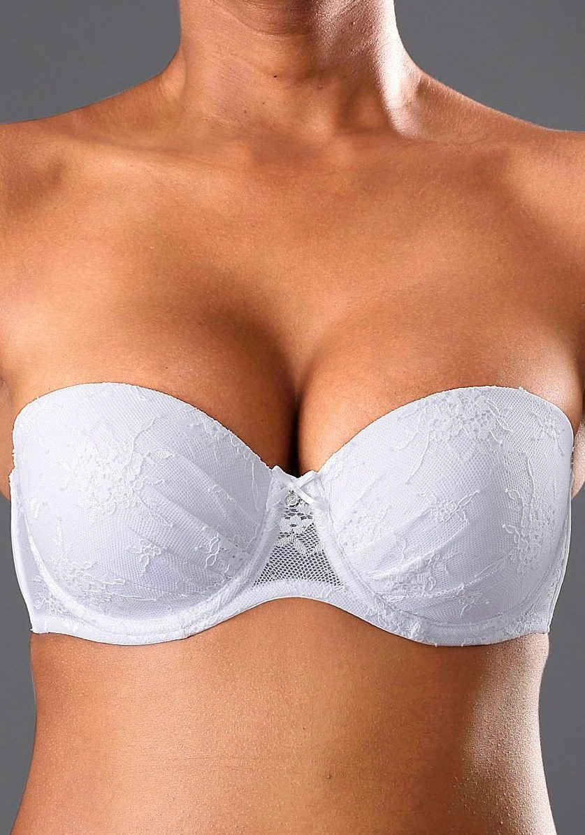 LASCANA Push-up-BH »Chelina«, mit abnehmbaren, normalen und transparenten Trägern, Dessous