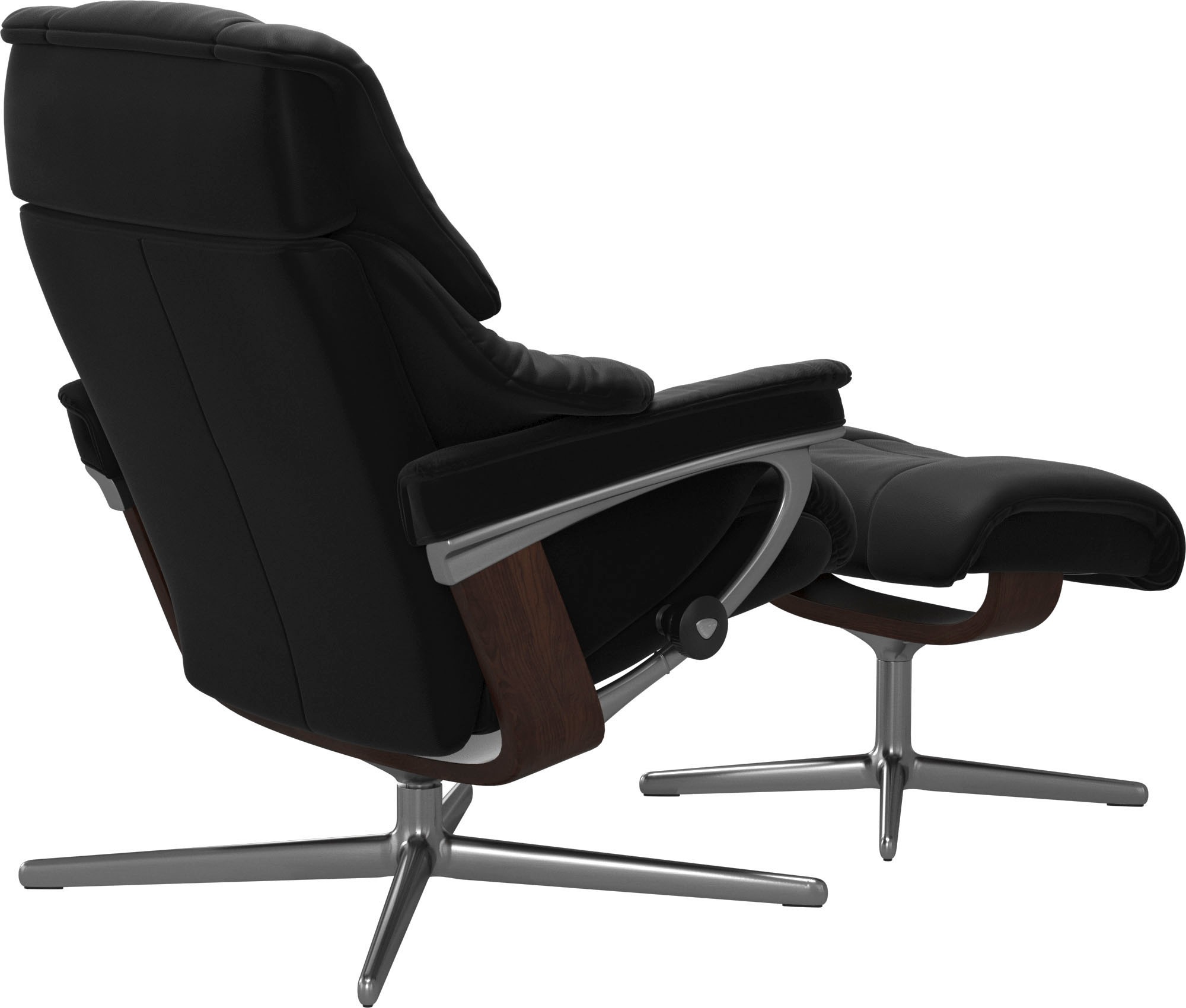 Stressless® Relaxsessel »Reno«, mit Cross Base, Größe S, M & L, Holzakzent Braun