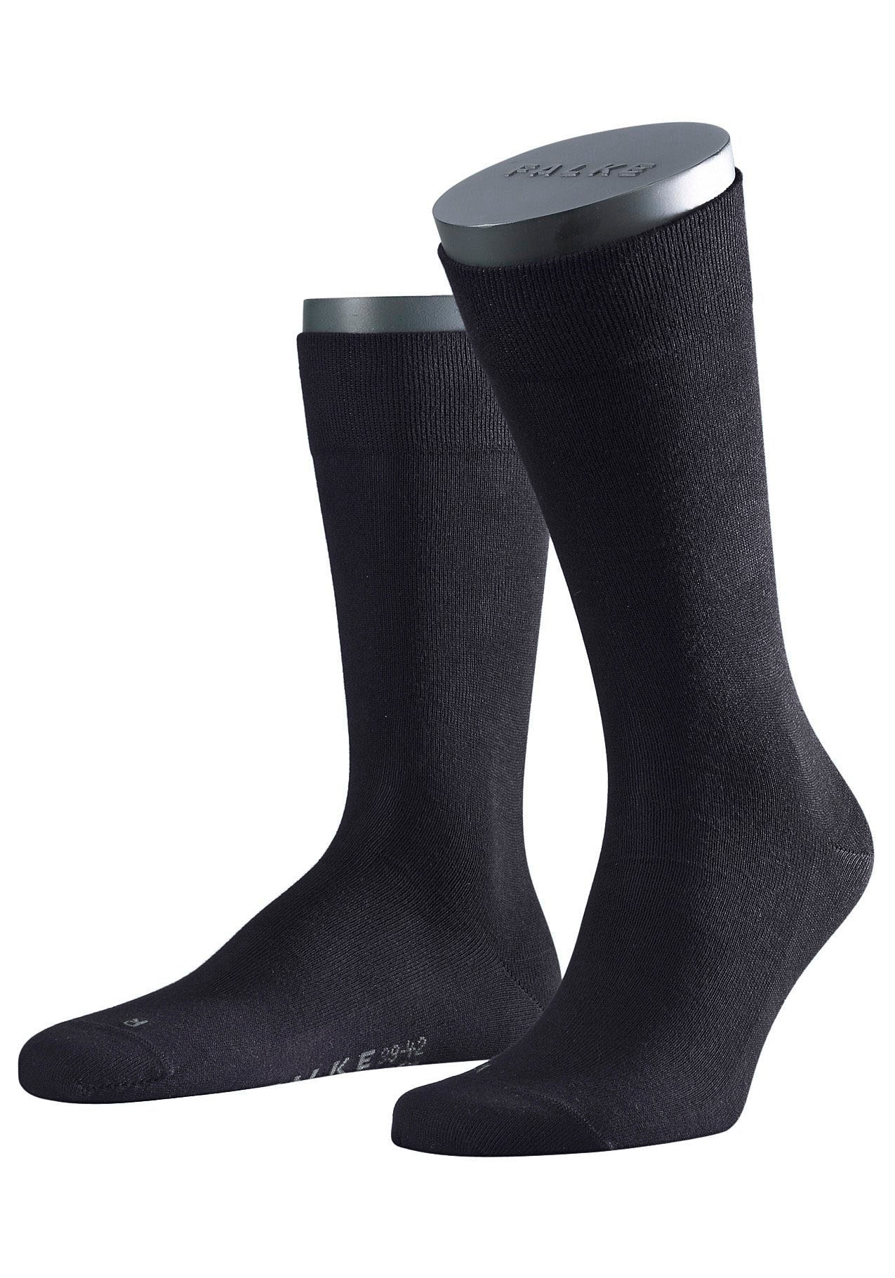 FALKE Socken »Sensitive London«, (2er Pack), mit sensitve Bündchen ohne Gummi