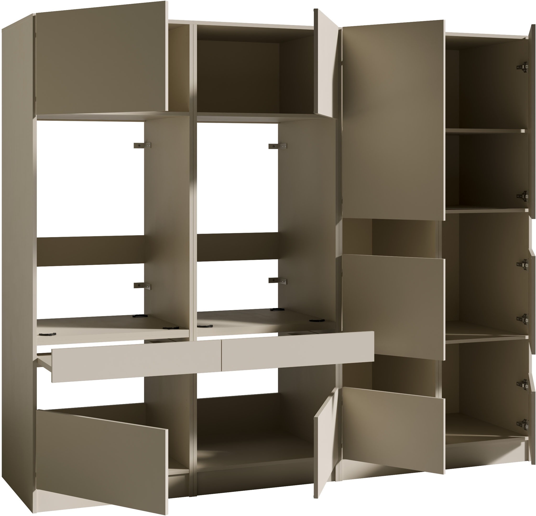 BASIC by Balculina Mehrzweckschrank-Set »Washhome B/T/H 236x68x200 cm« 4 Stk. tlg.