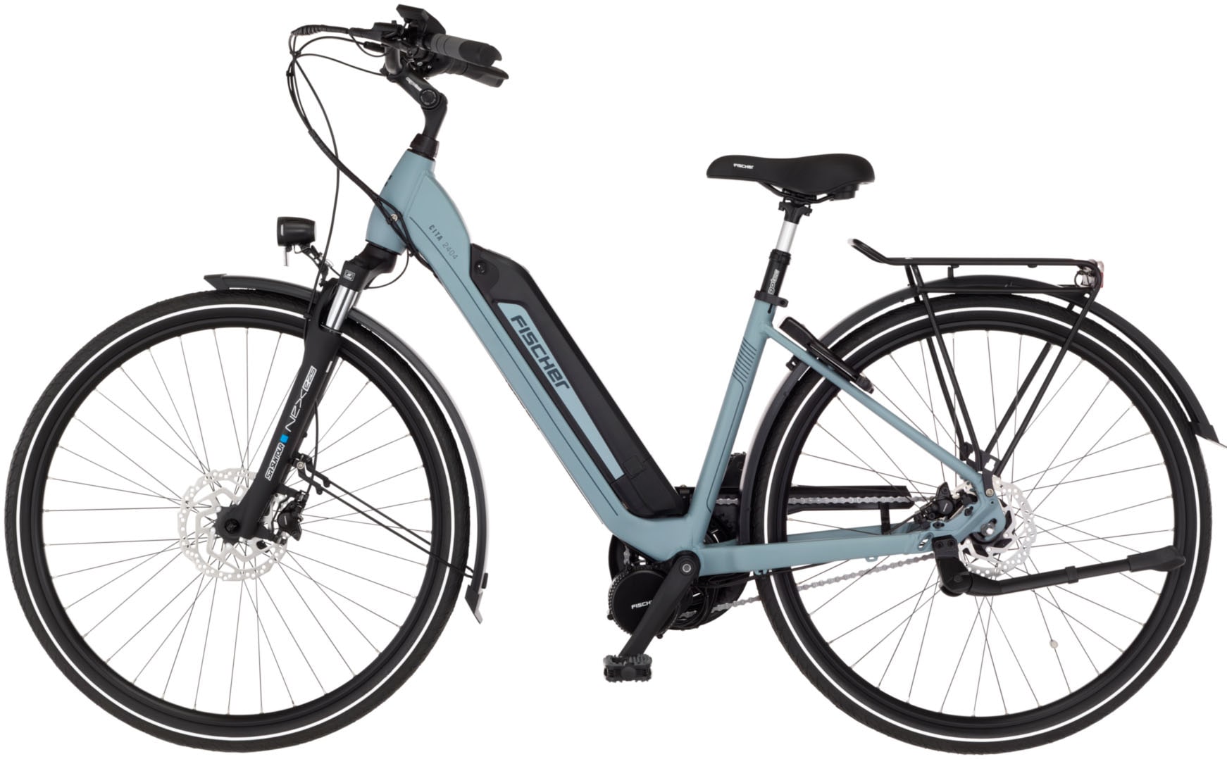 FISCHER Fahrrad »CITA 2404 688 43 ACTIVE« 7 Gang Shimano NEXUS Schaltwerk Mittelmotor mit Akku-Ladegerät | mit Werkzeug,  Pedelec, Elektrofahrrad für Damen und Herren